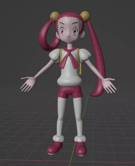 Mira pokemon trainer 3D print model_0