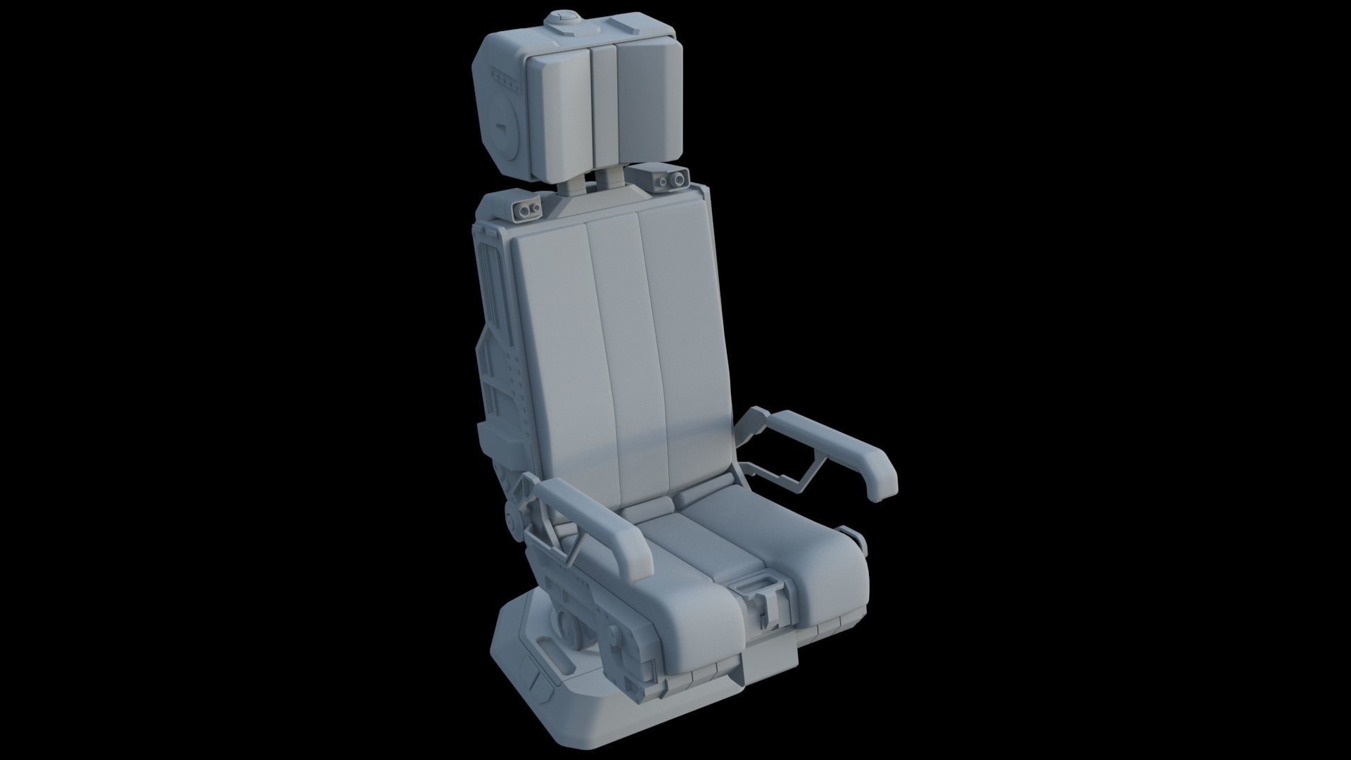 Pilots Seat 2 3D model_2
