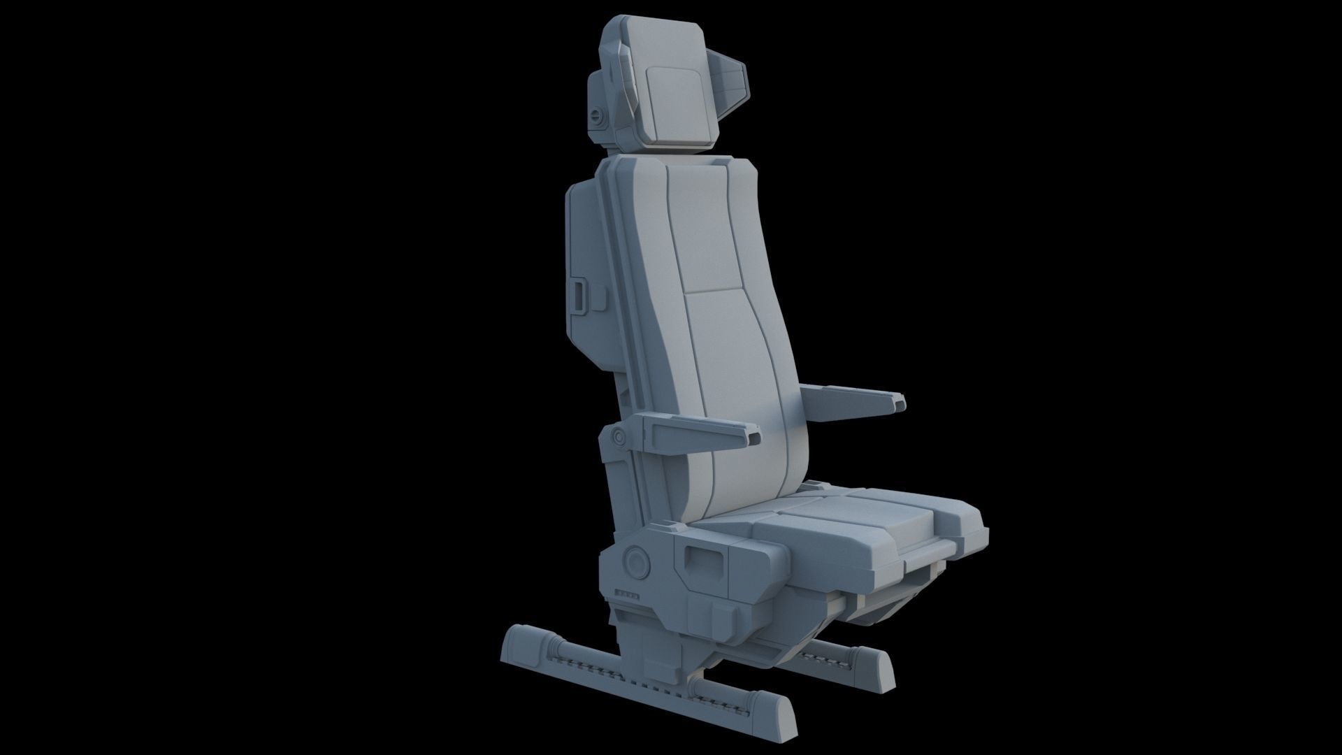 Pilots Seat 2 3D model_12
