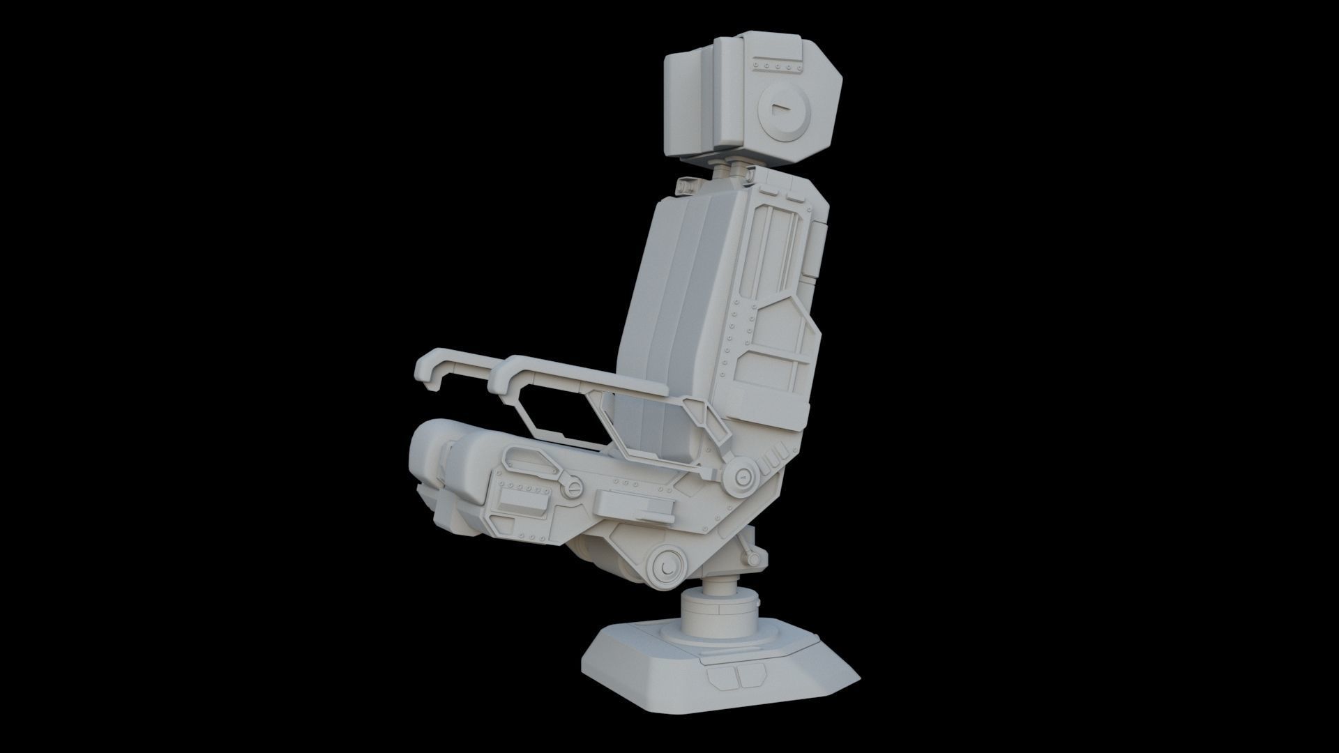 Pilots Seat 2 3D model_6
