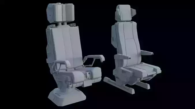 Pilots Seat 2 3D model