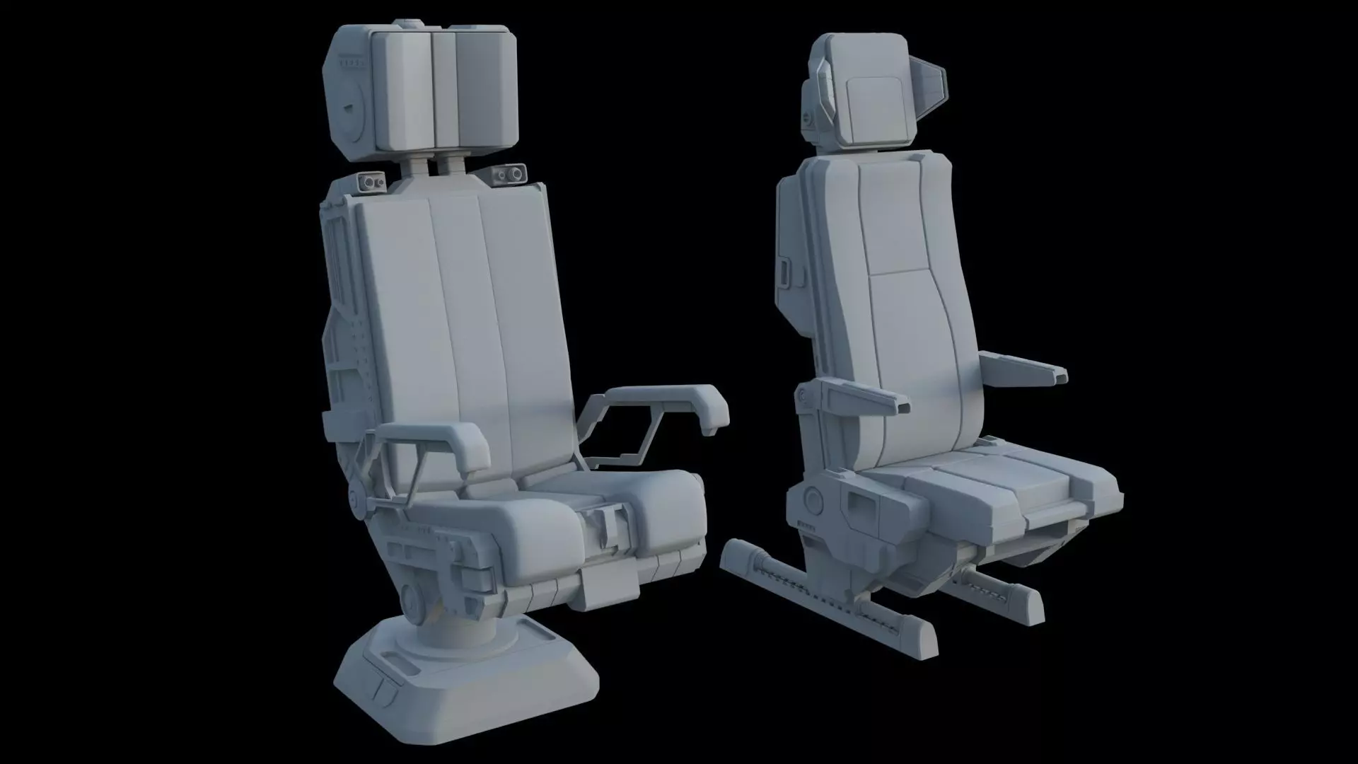 Pilots Seat 2 3D model_0