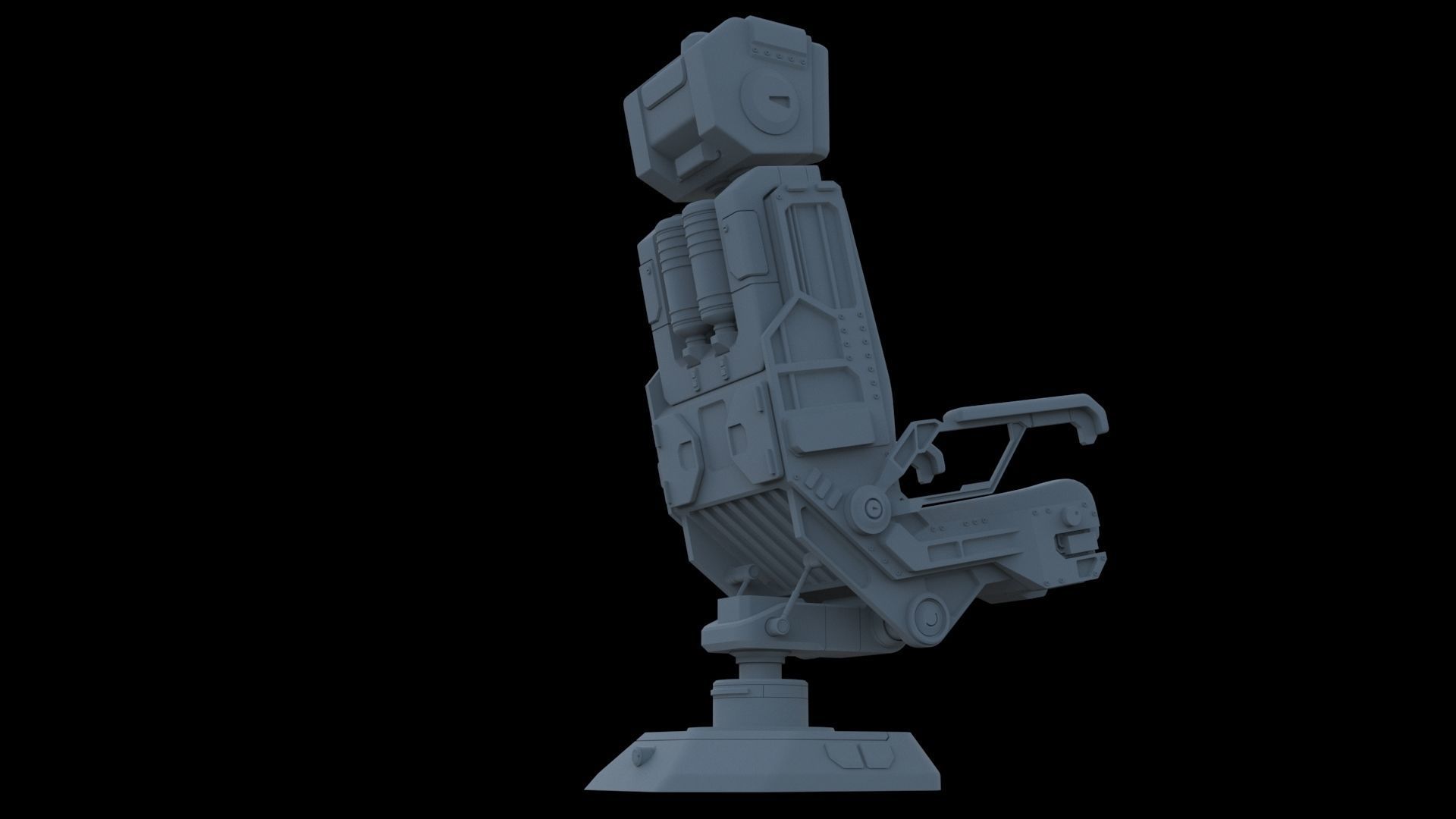 Pilots Seat 2 3D model_5