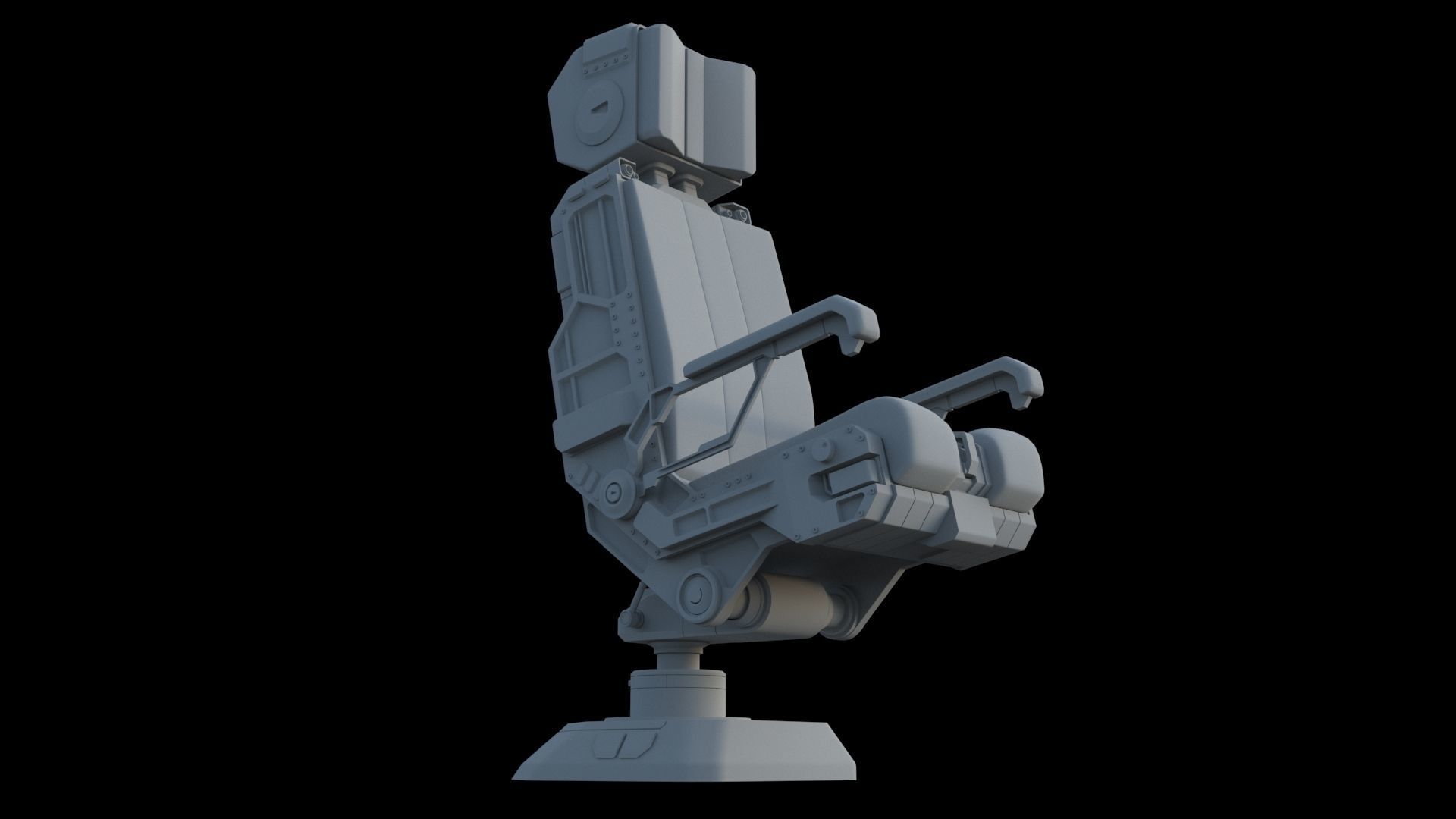 Pilots Seat 2 3D model_3