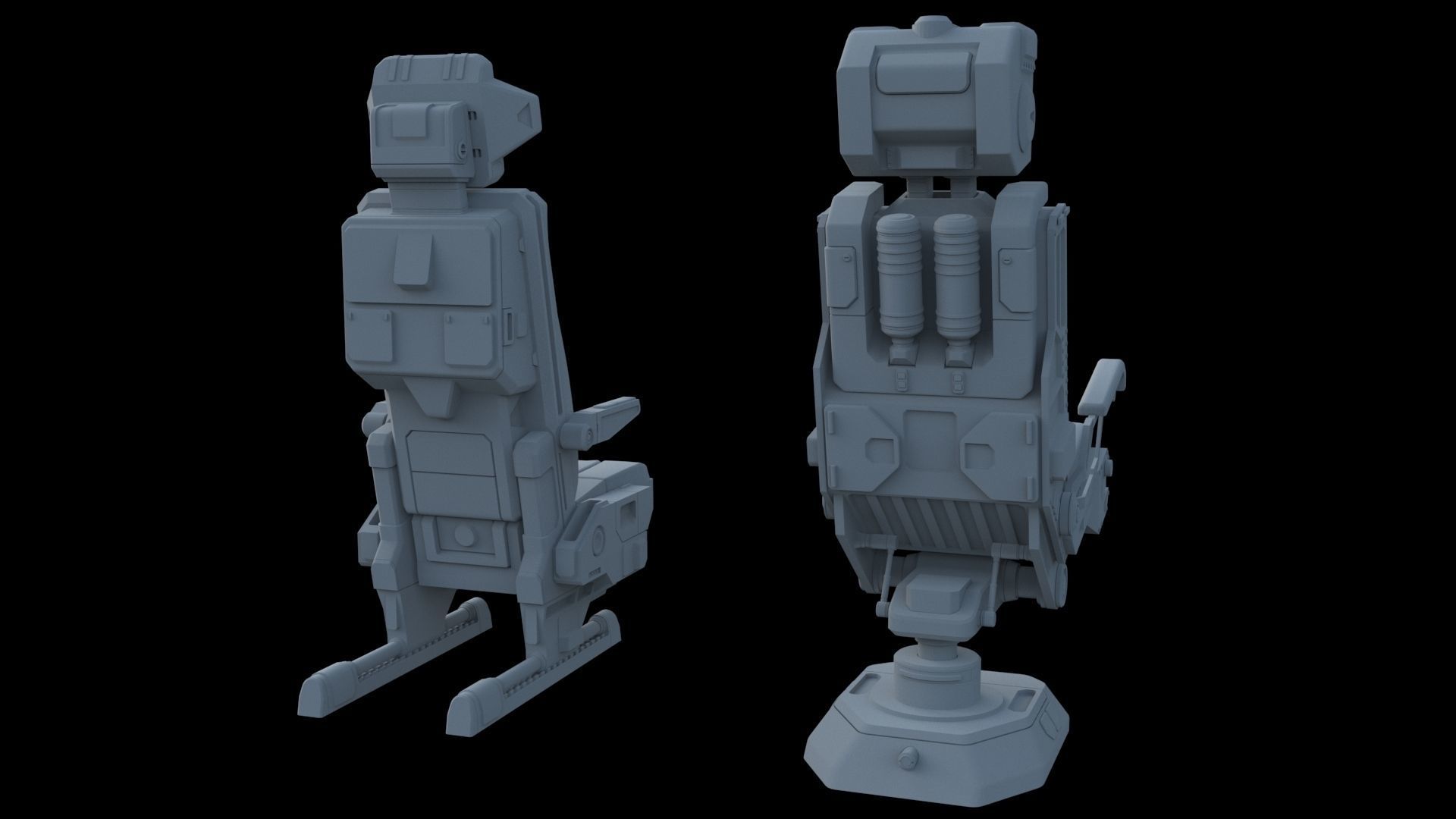 Pilots Seat 2 3D model_1