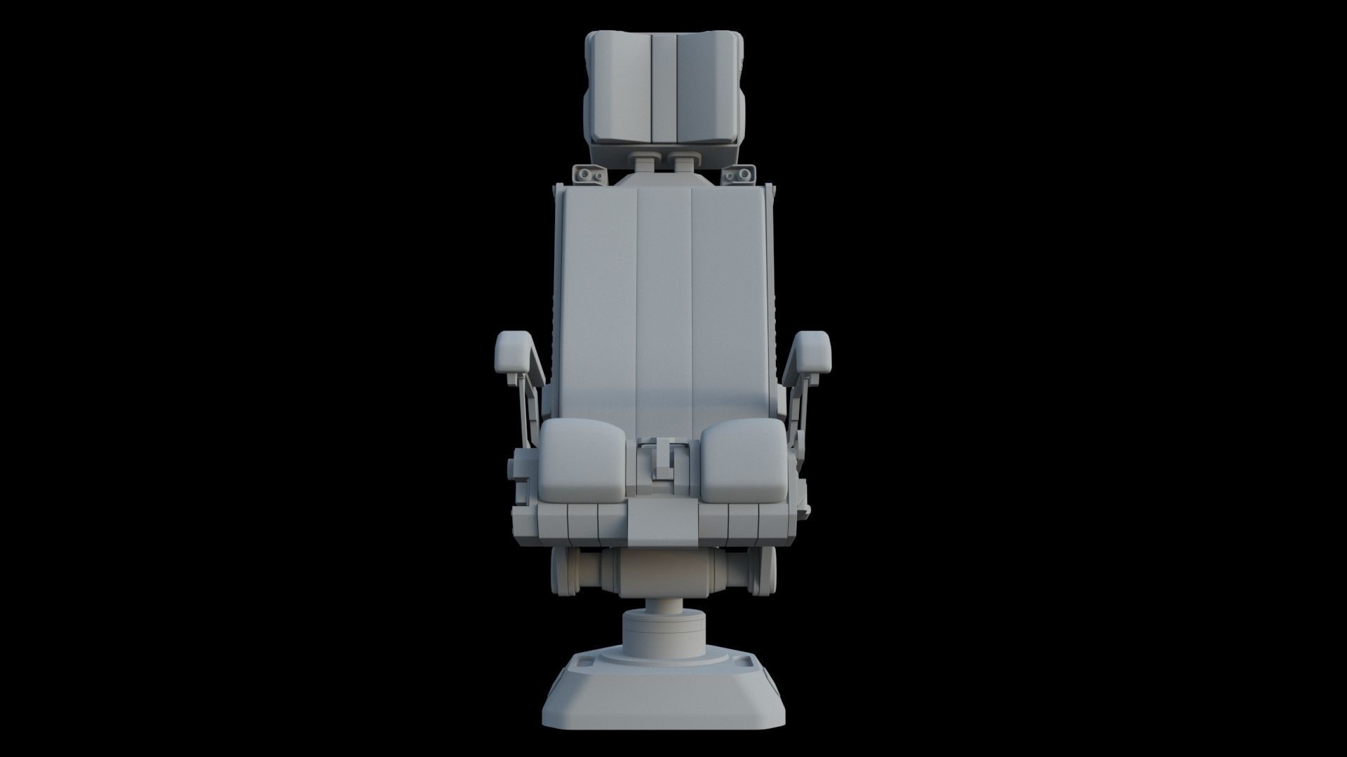 Pilots Seat 2 3D model_7