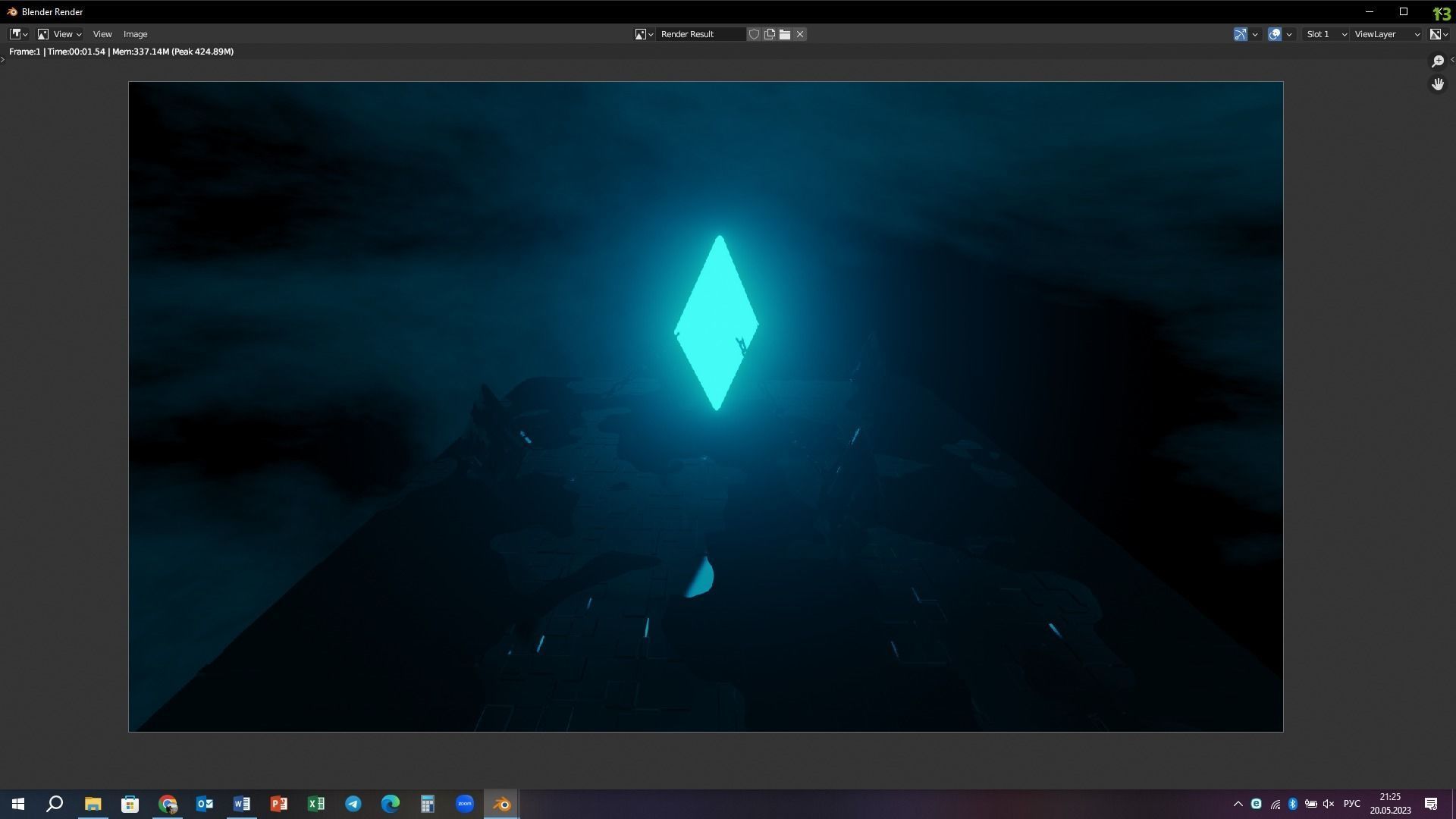 Crystal awakening 3D model_1