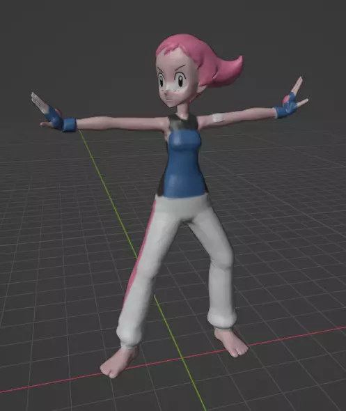 Maylene gym leader  3D print model_0