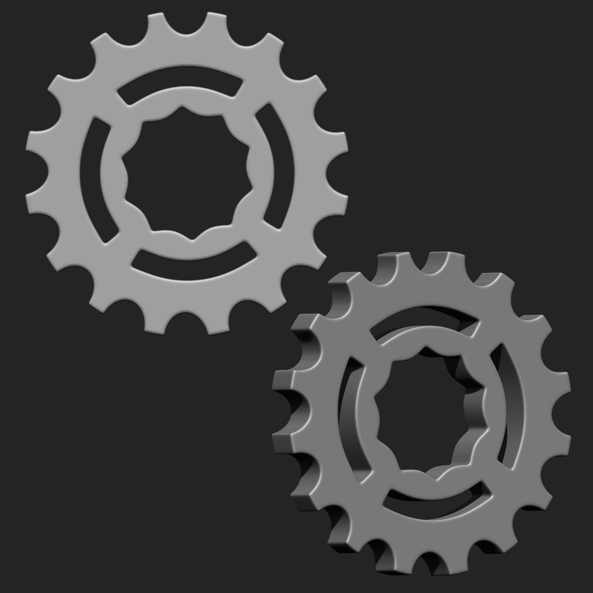 Steampunk Gears IMM Brush Pack 21 in One Vol 3 3D model_9