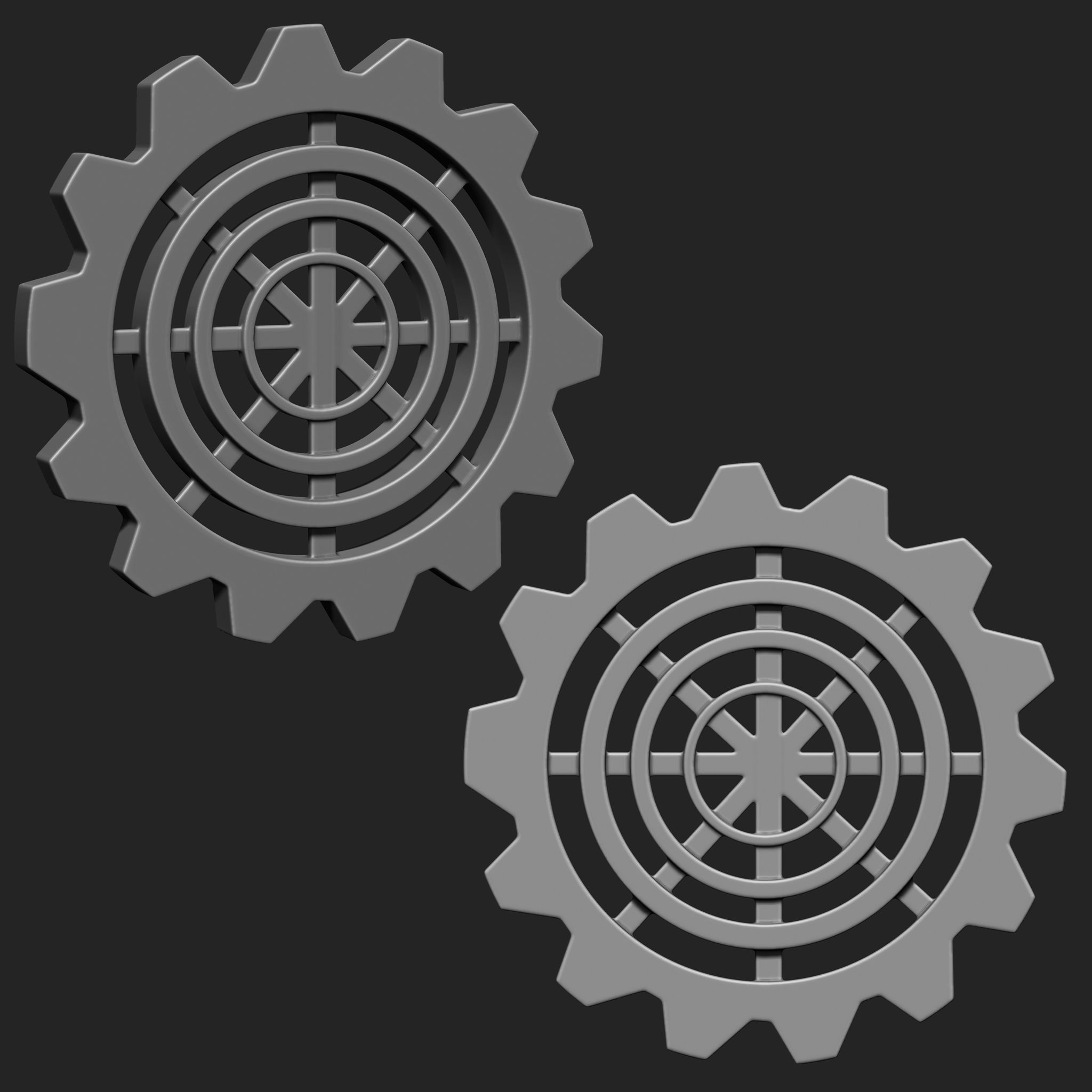 Steampunk Gears IMM Brush Pack 21 in One Vol 3 3D model_5