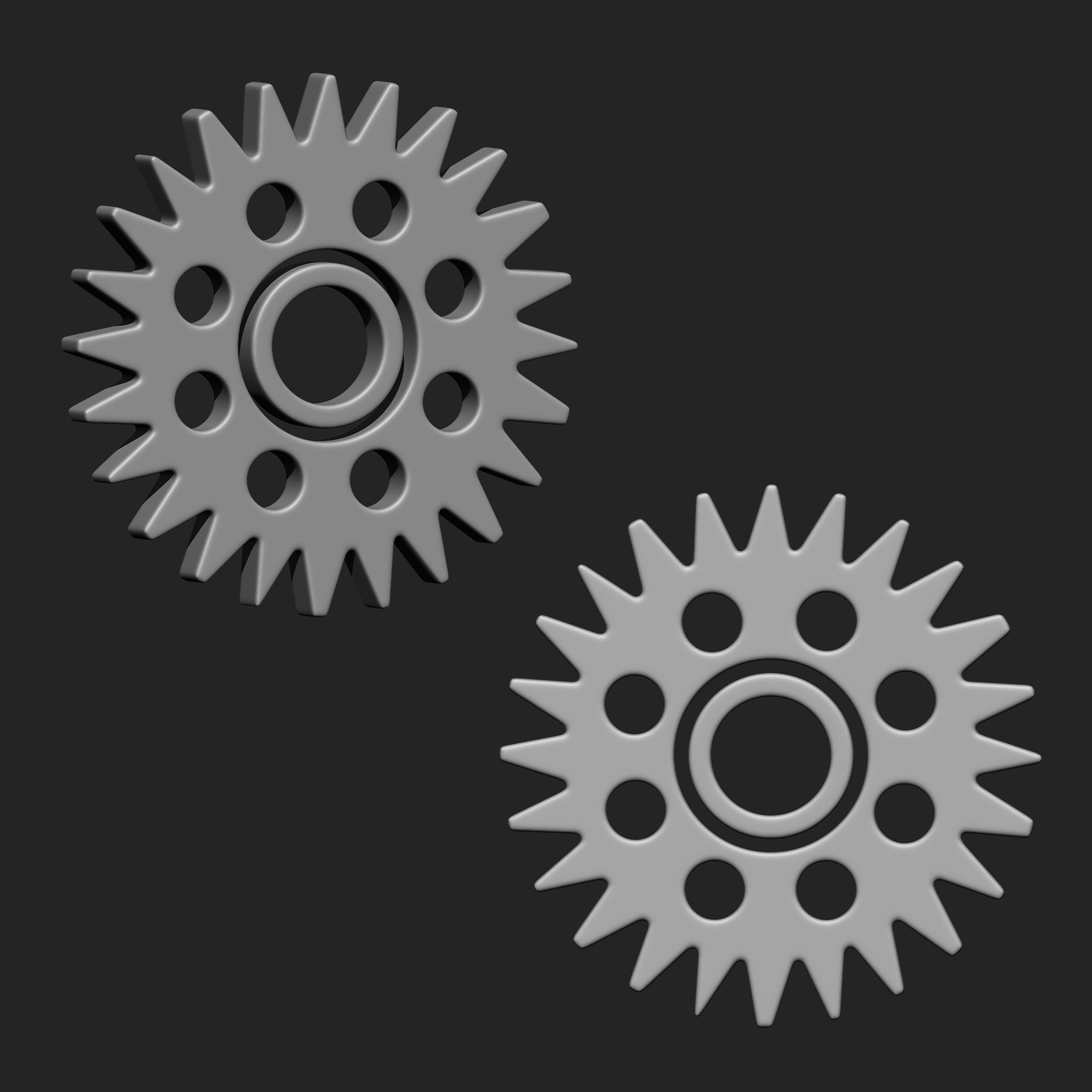 Steampunk Gears IMM Brush Pack 21 in One Vol 3 3D model_14