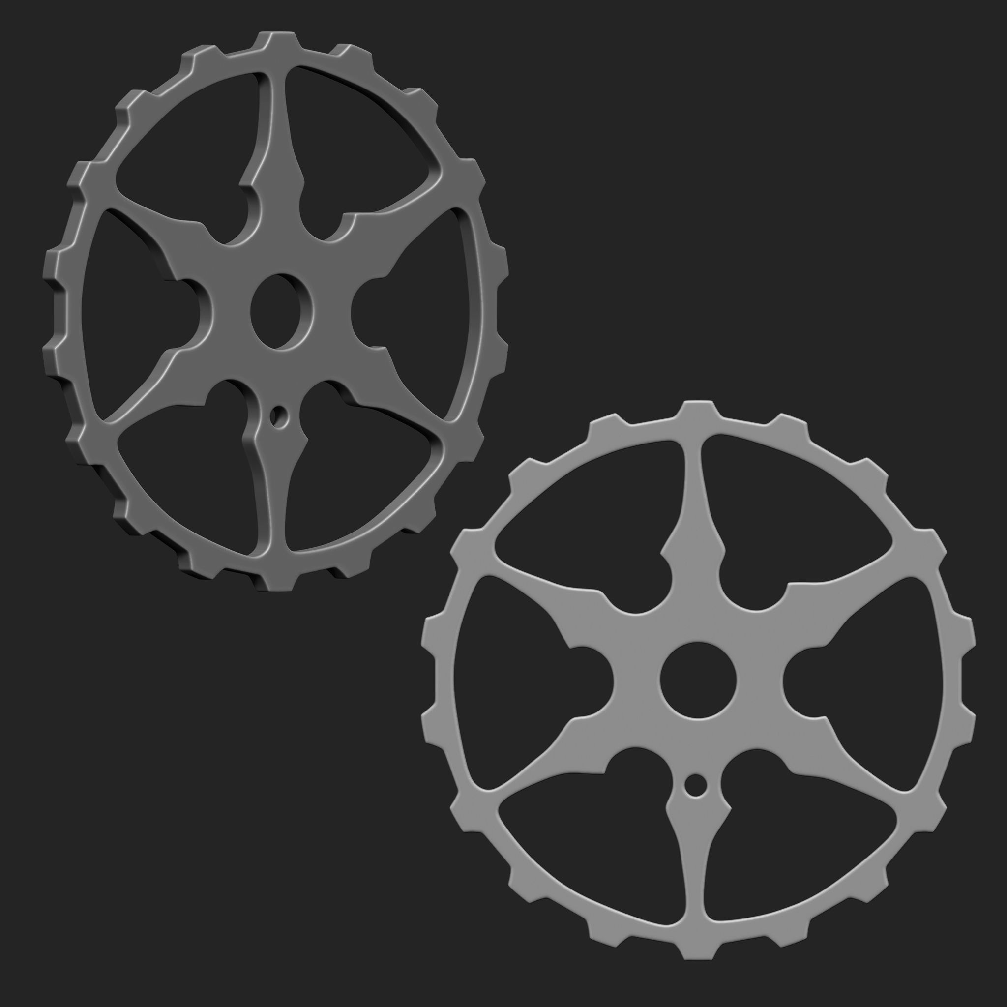 Steampunk Gears IMM Brush Pack 21 in One Vol 3 3D model_20