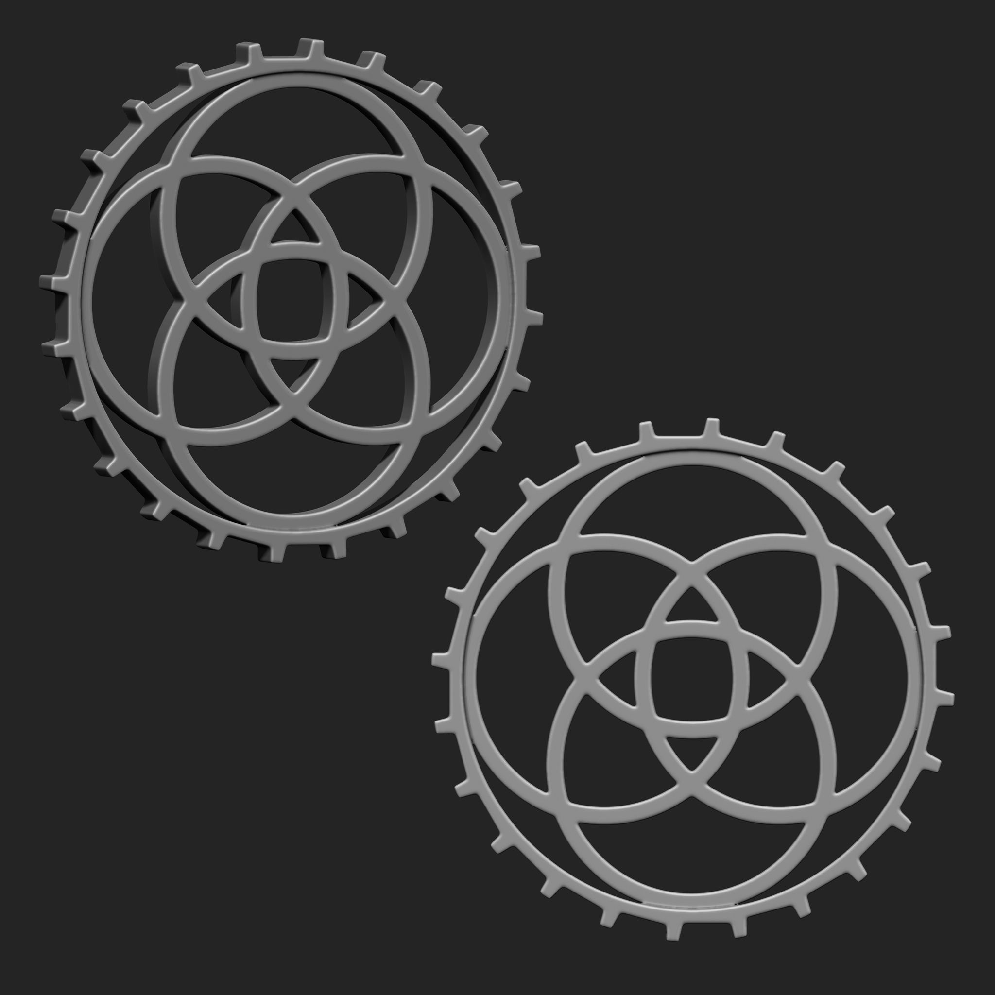Steampunk Gears IMM Brush Pack 21 in One Vol 3 3D model_11