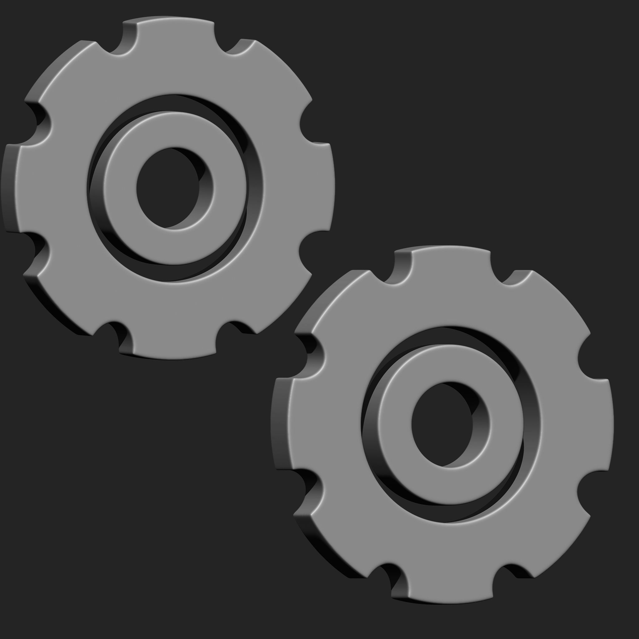 Steampunk Gears IMM Brush Pack 21 in One Vol 3 3D model_8