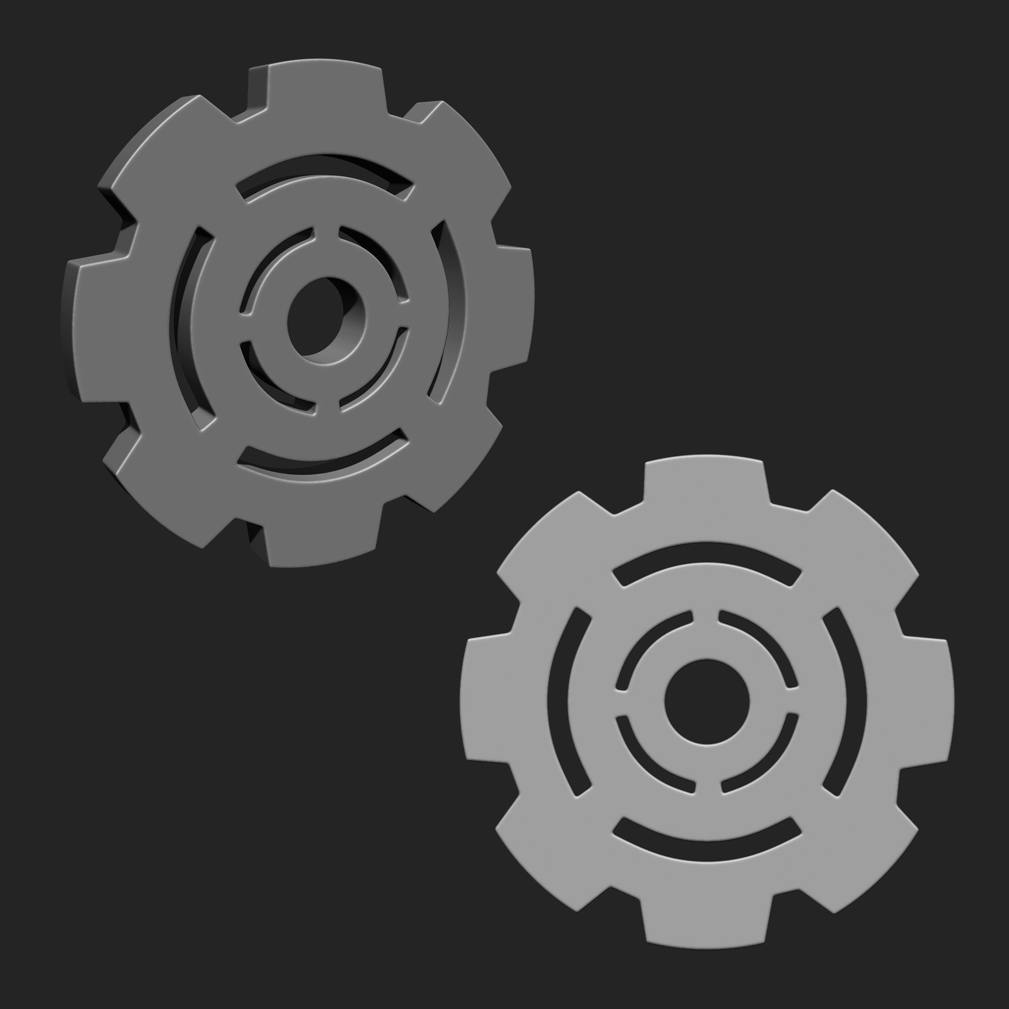 Steampunk Gears IMM Brush Pack 21 in One Vol 3 3D model_7