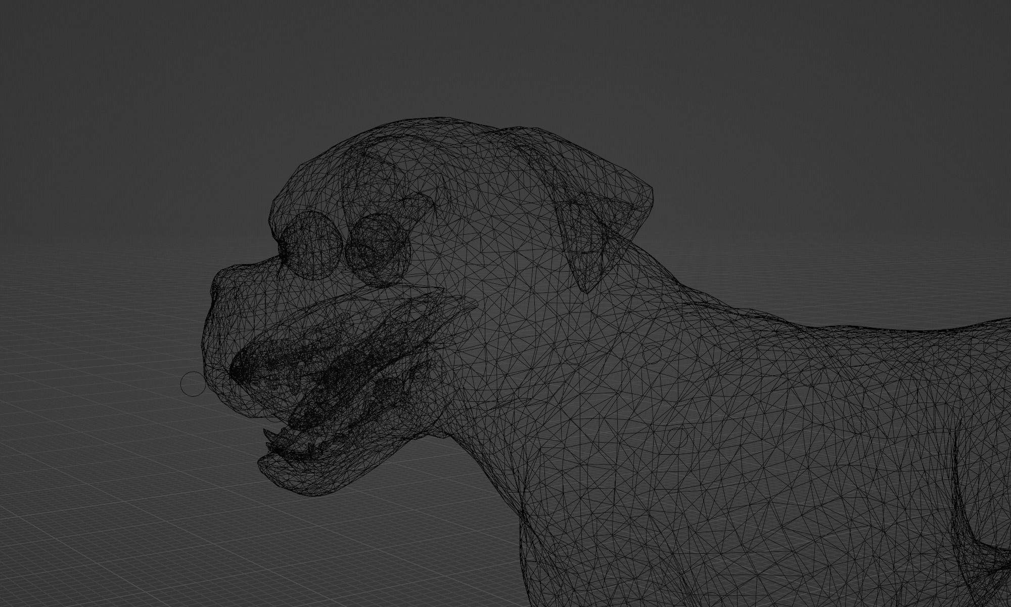 DOG - BOXER  Low-poly 3D model_2