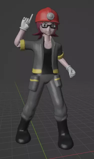 Roark gym leader 3D print model_0