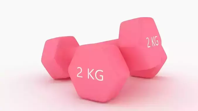 Plastic Fitness Dumbbells