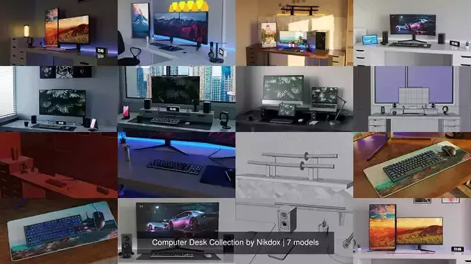 Computer Desk Collection by Nikdox 