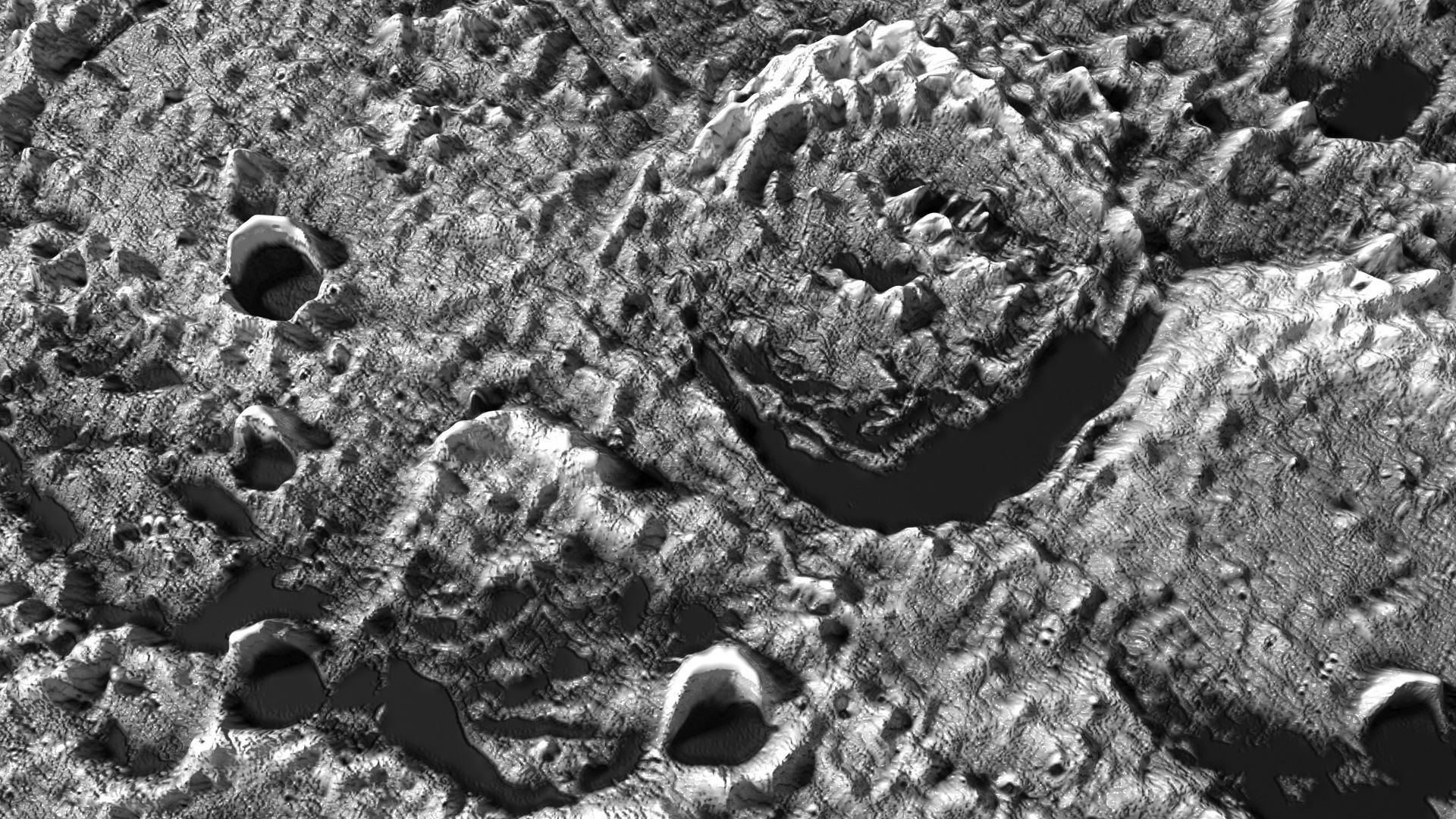 Janssen Lunar Crater 3D model_1