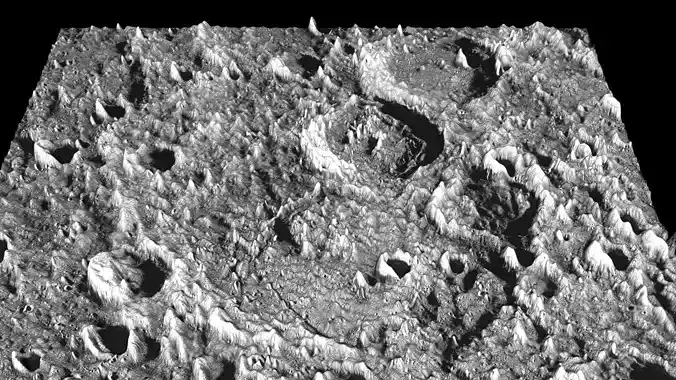 Janssen Lunar Crater 3D model