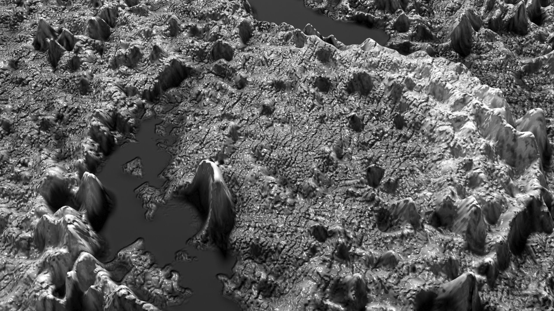 Janssen Lunar Crater 3D model_7