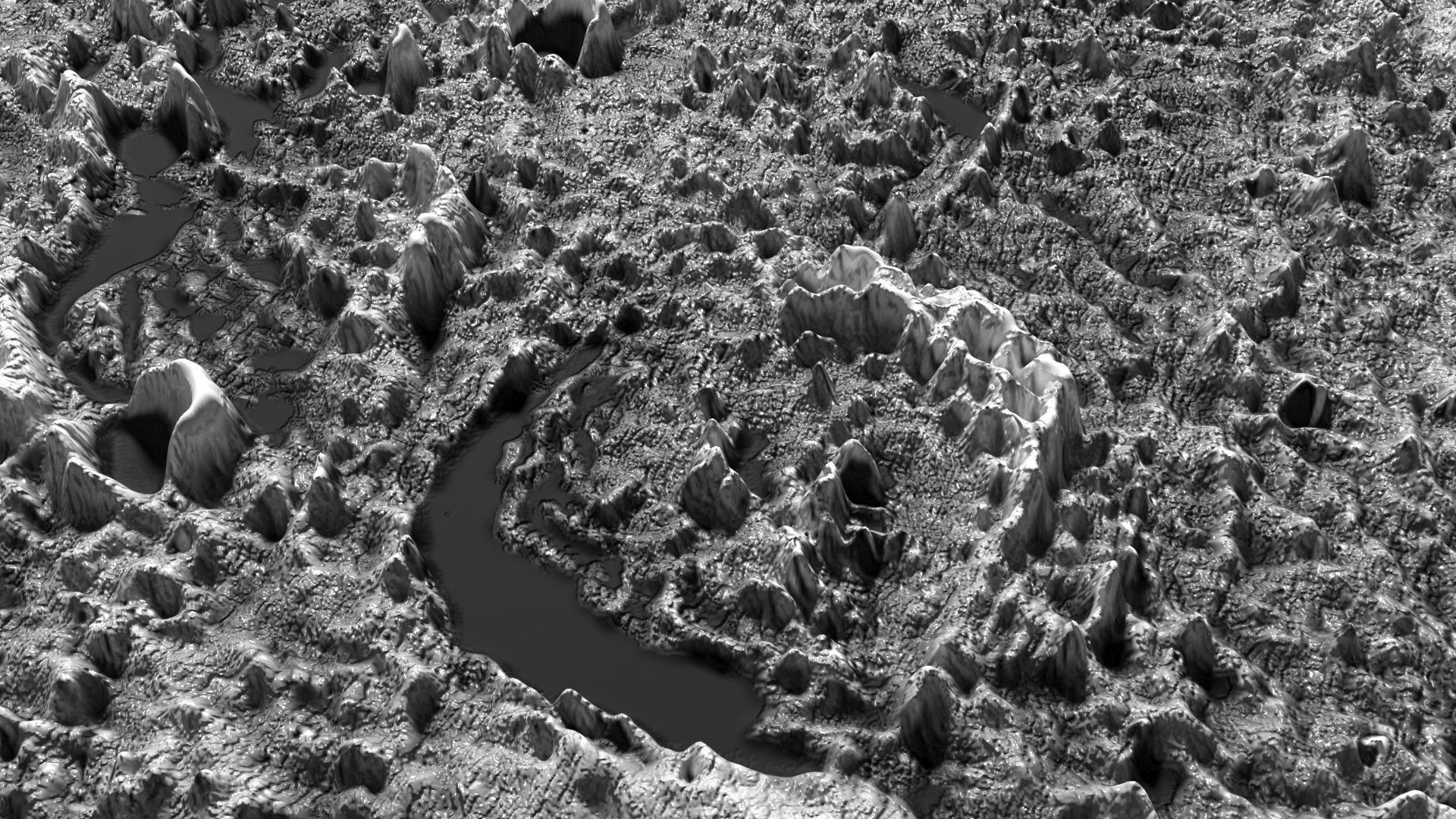 Janssen Lunar Crater 3D model_6