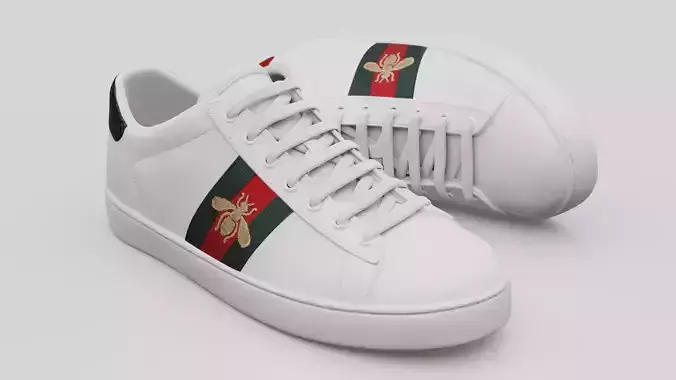 Gucci Ace Sneaker Low-poly 3D model