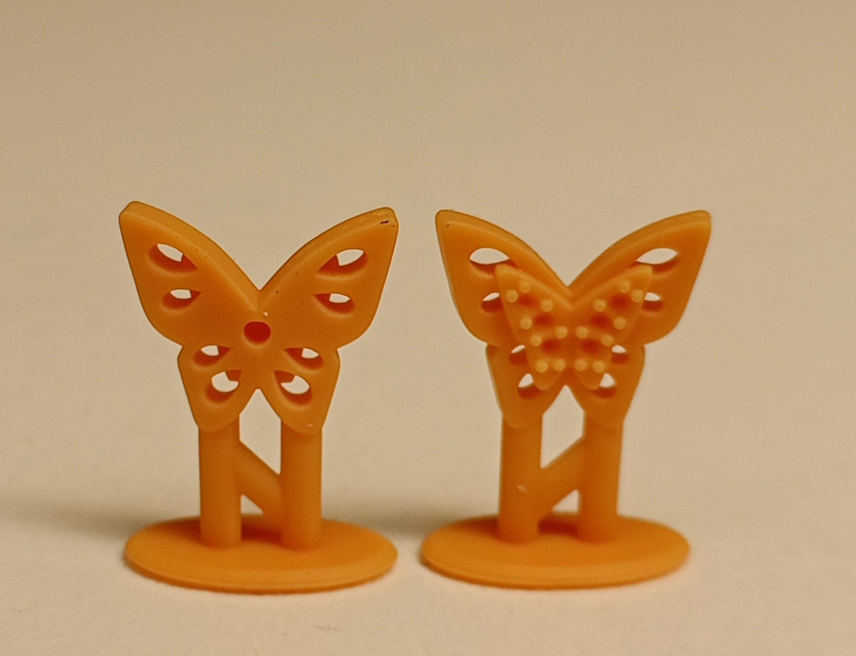 Earrings Butterfly 3D print model 3D model_2