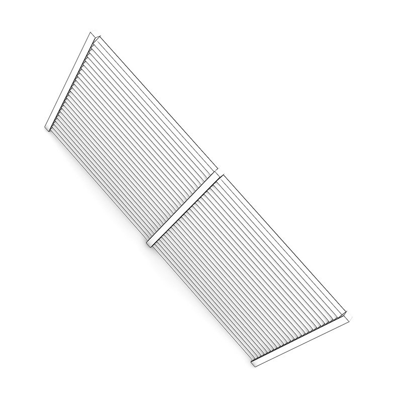 Wooden Fence 3D model_3