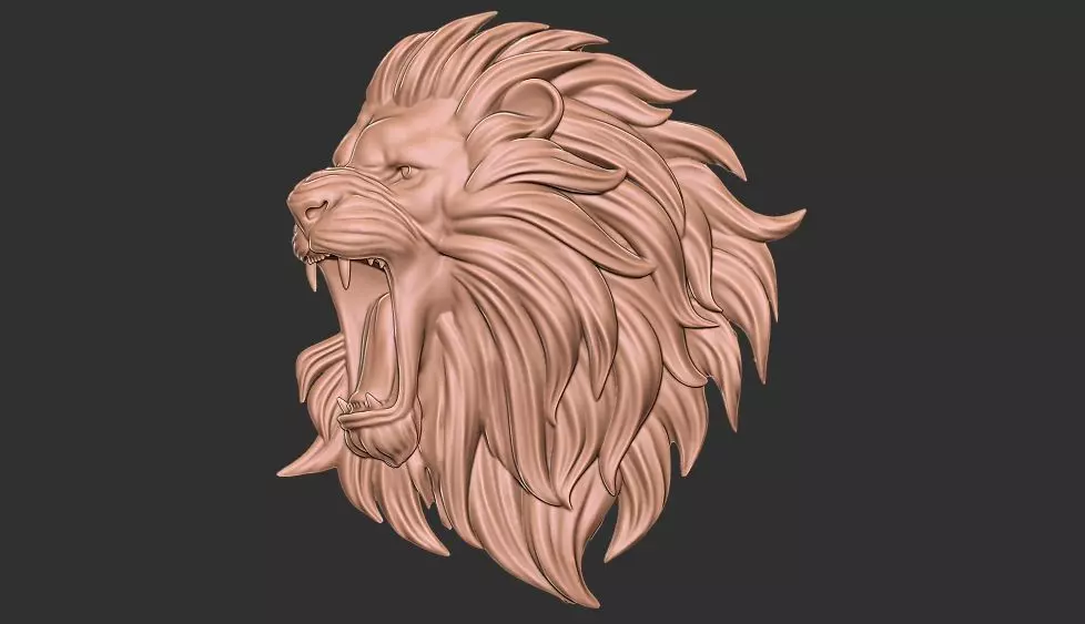 Roar lion 3D print model_0