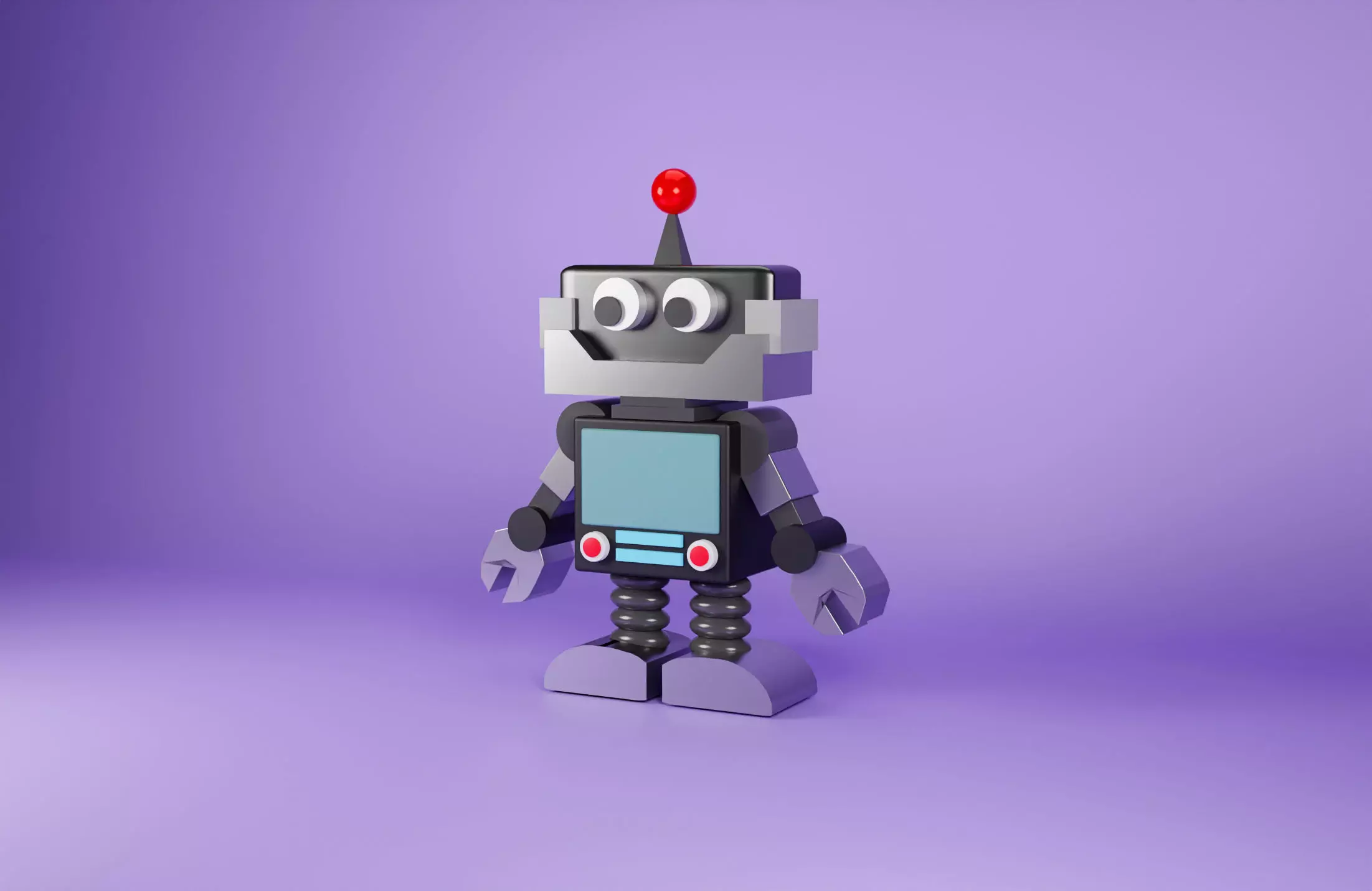 CARTOON ROBOT 3D  Free 3D model_0
