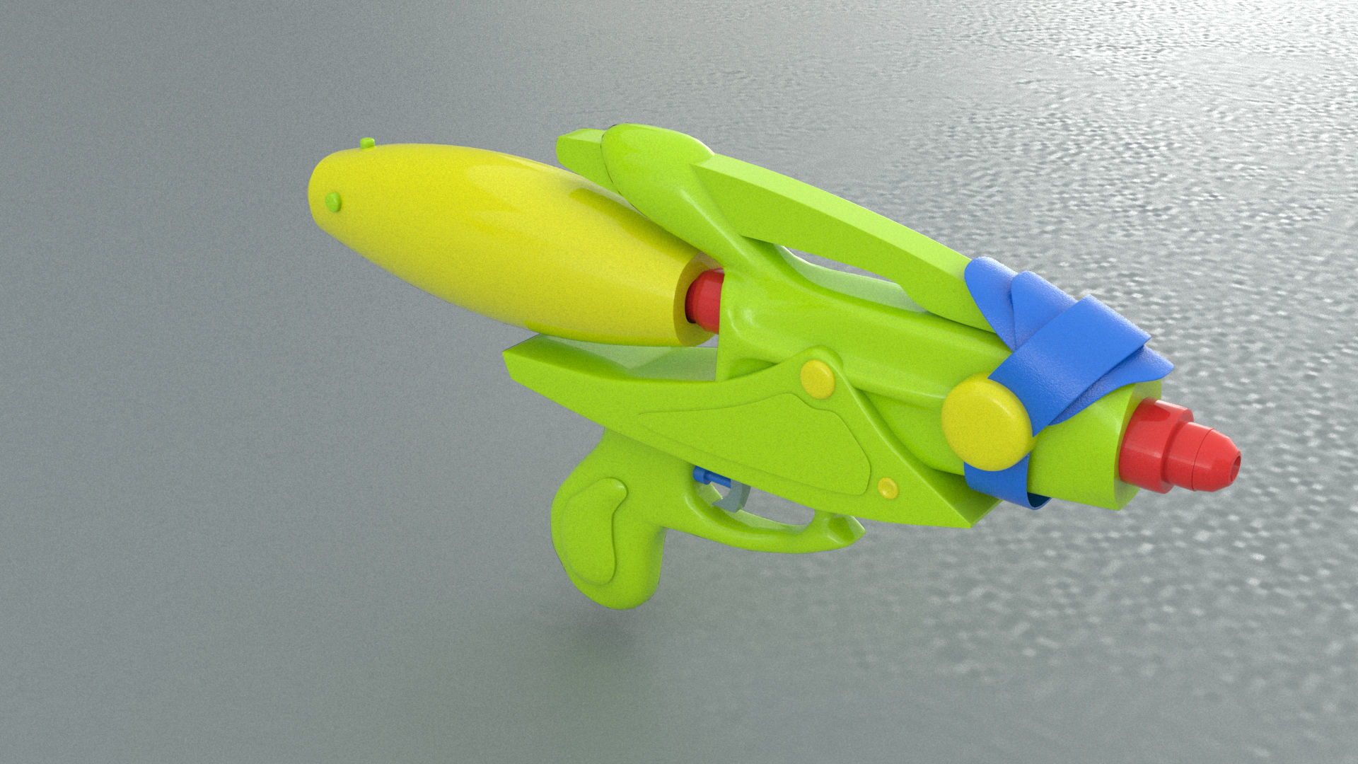 laos Water Gun Low-poly 3D model_4