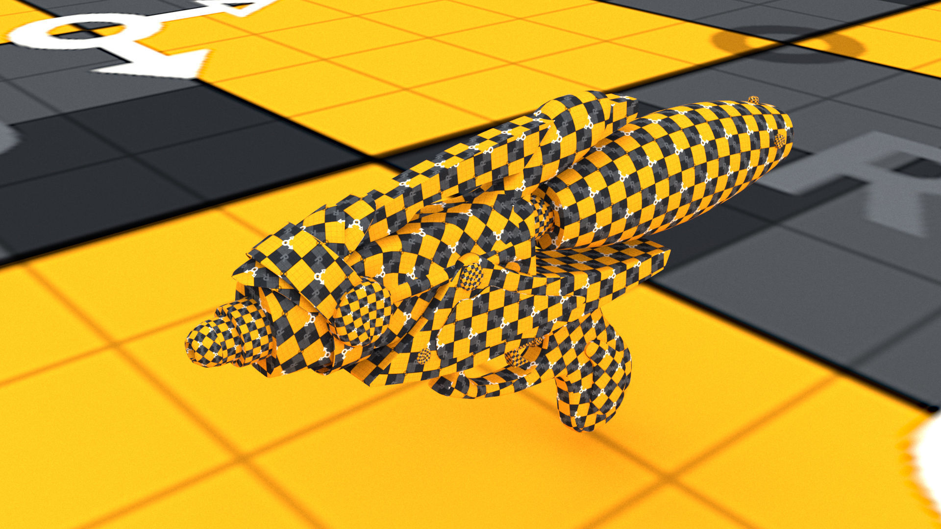 laos Water Gun Low-poly 3D model_9