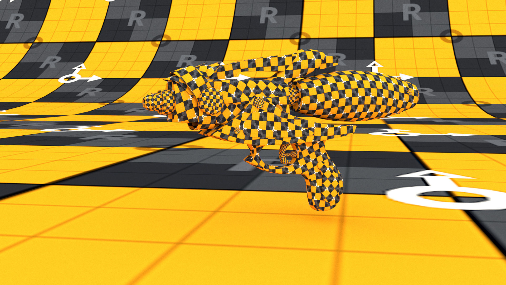 laos Water Gun Low-poly 3D model_8