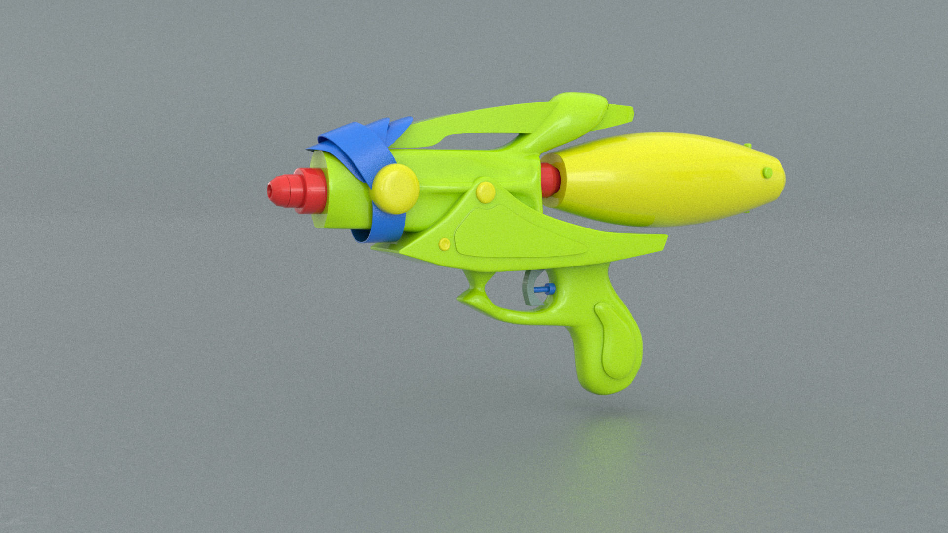 laos Water Gun Low-poly 3D model_2