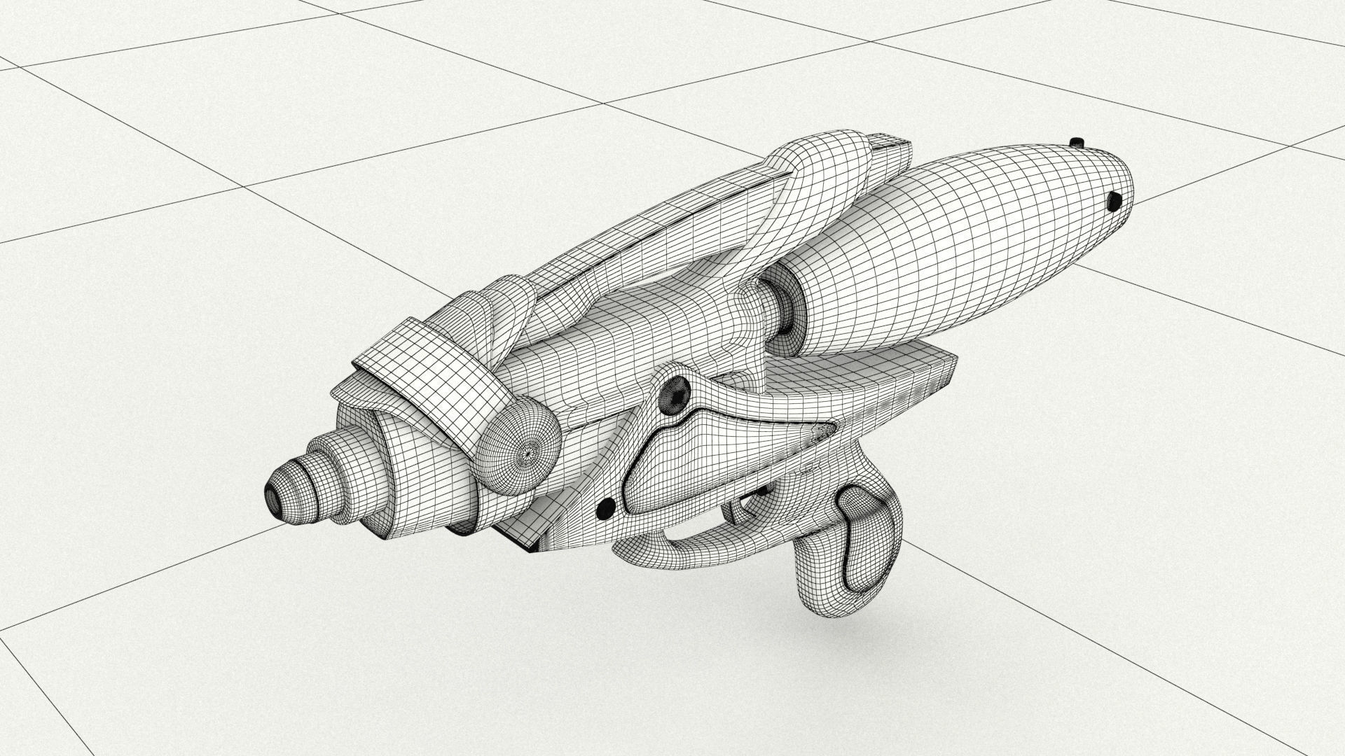 laos Water Gun Low-poly 3D model_15