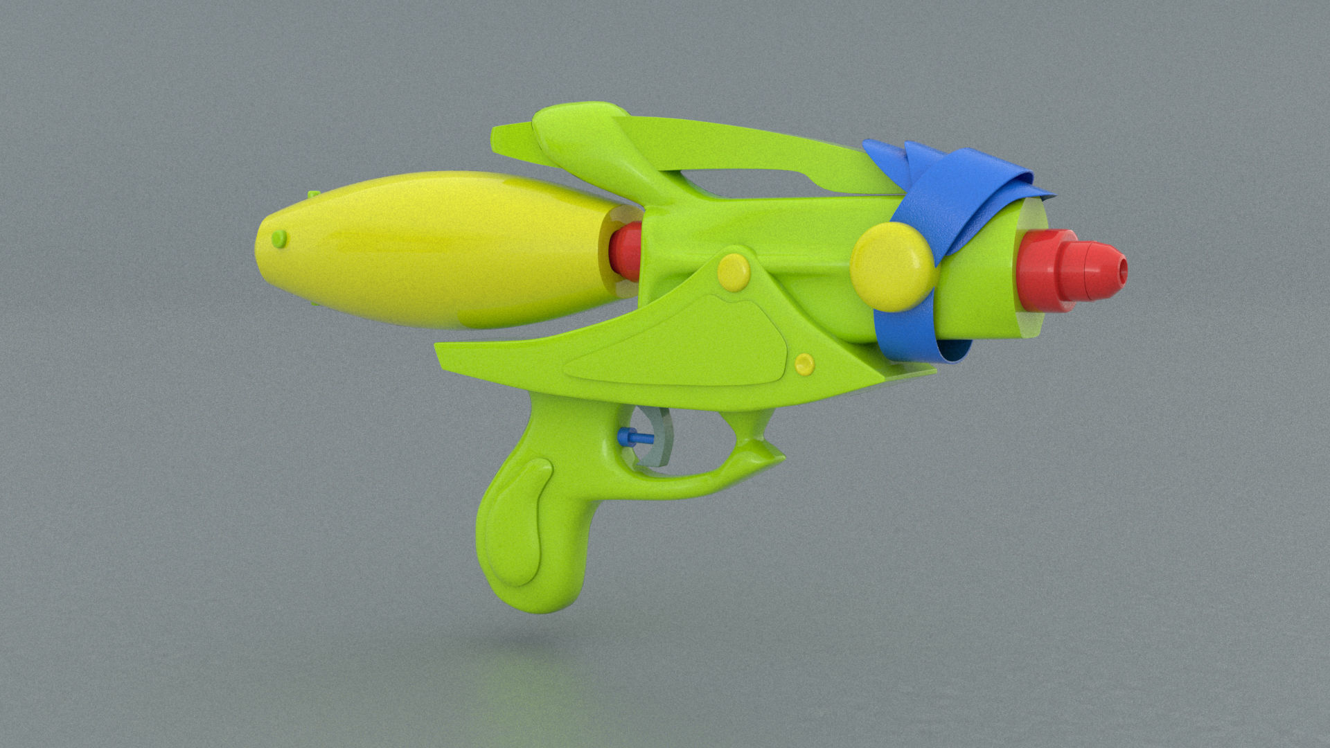 laos Water Gun Low-poly 3D model_1