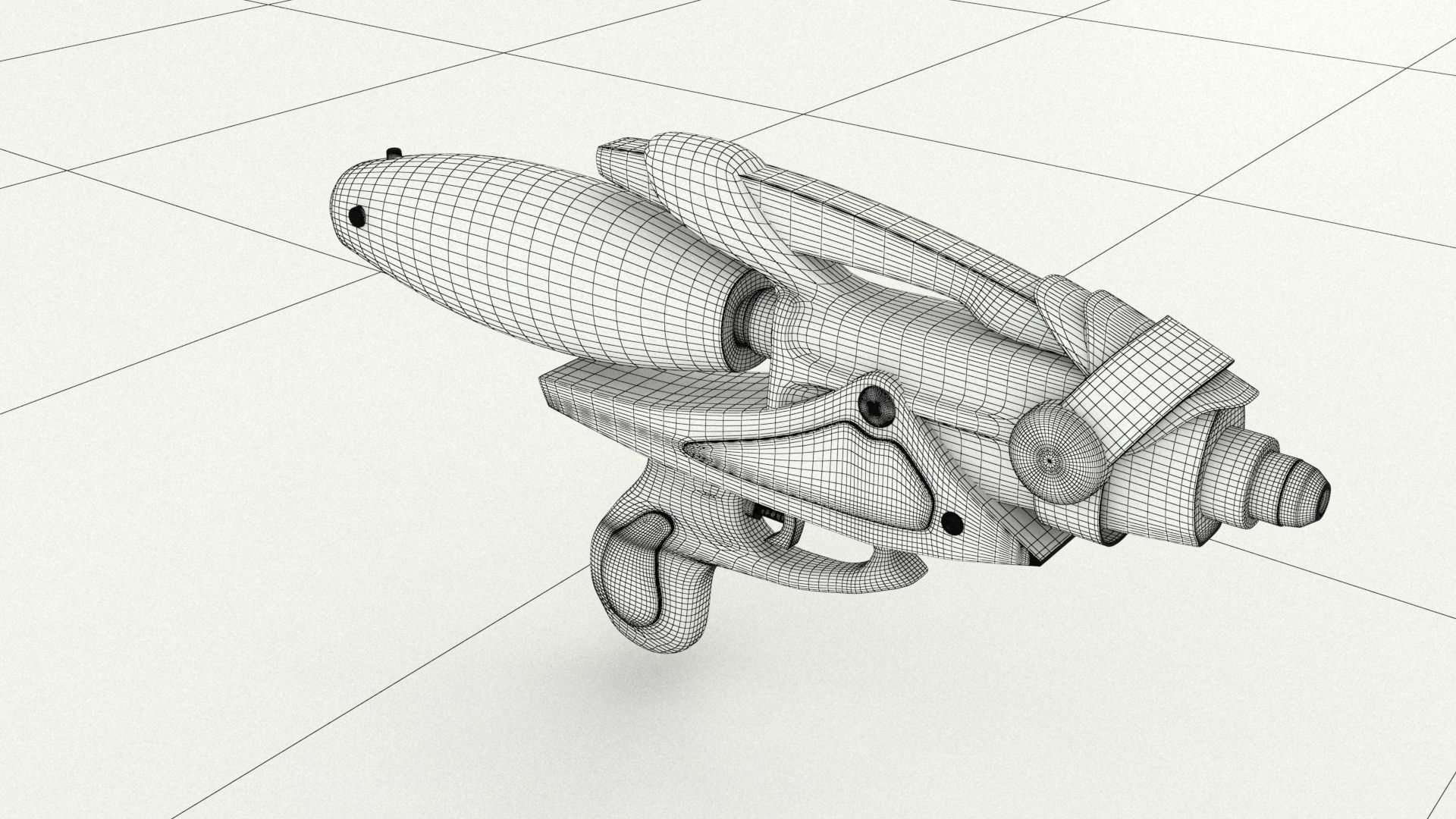 laos Water Gun Low-poly 3D model_16