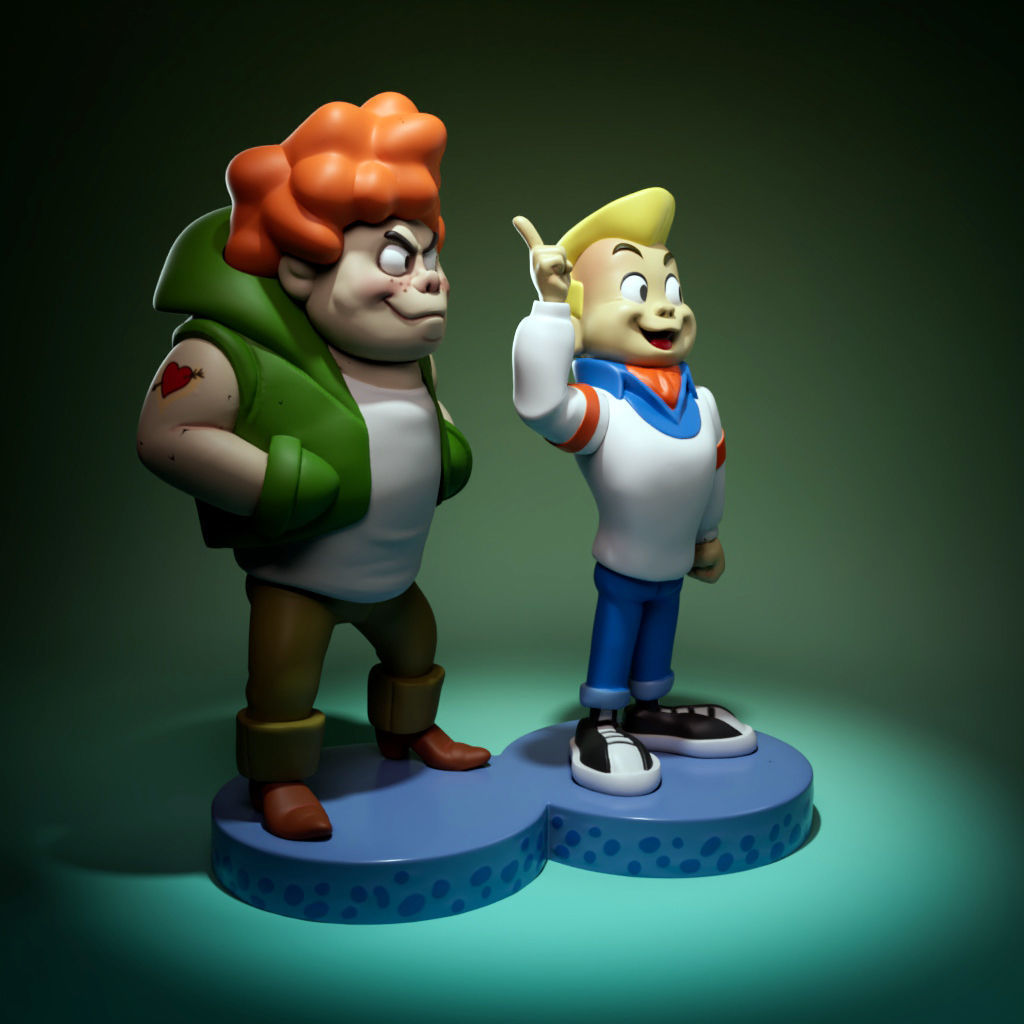 Red Herring A Pup Named Scooby Doo Fred and Red Herring - A Pup Named Scooby-Doo 3D model 3D printable
