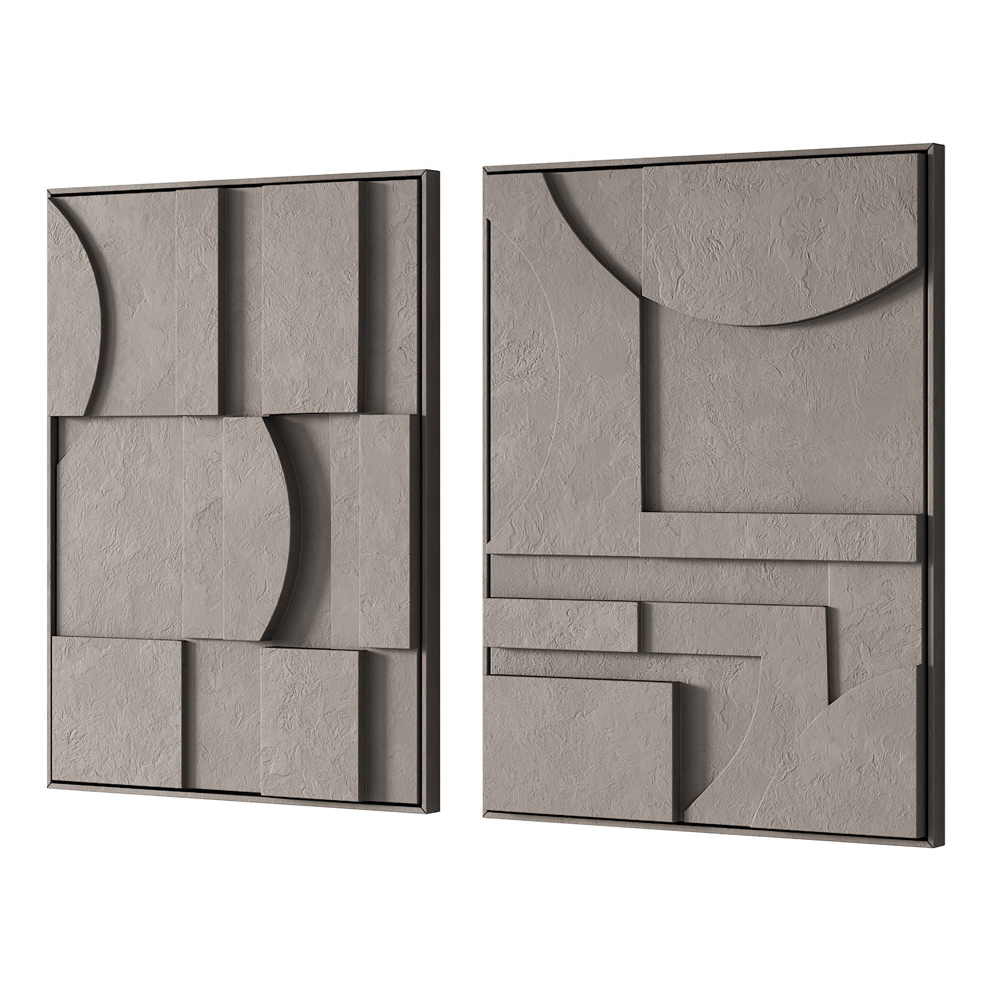 297 frame artwork 07 relief wall art by iola studio 01 3D model_3