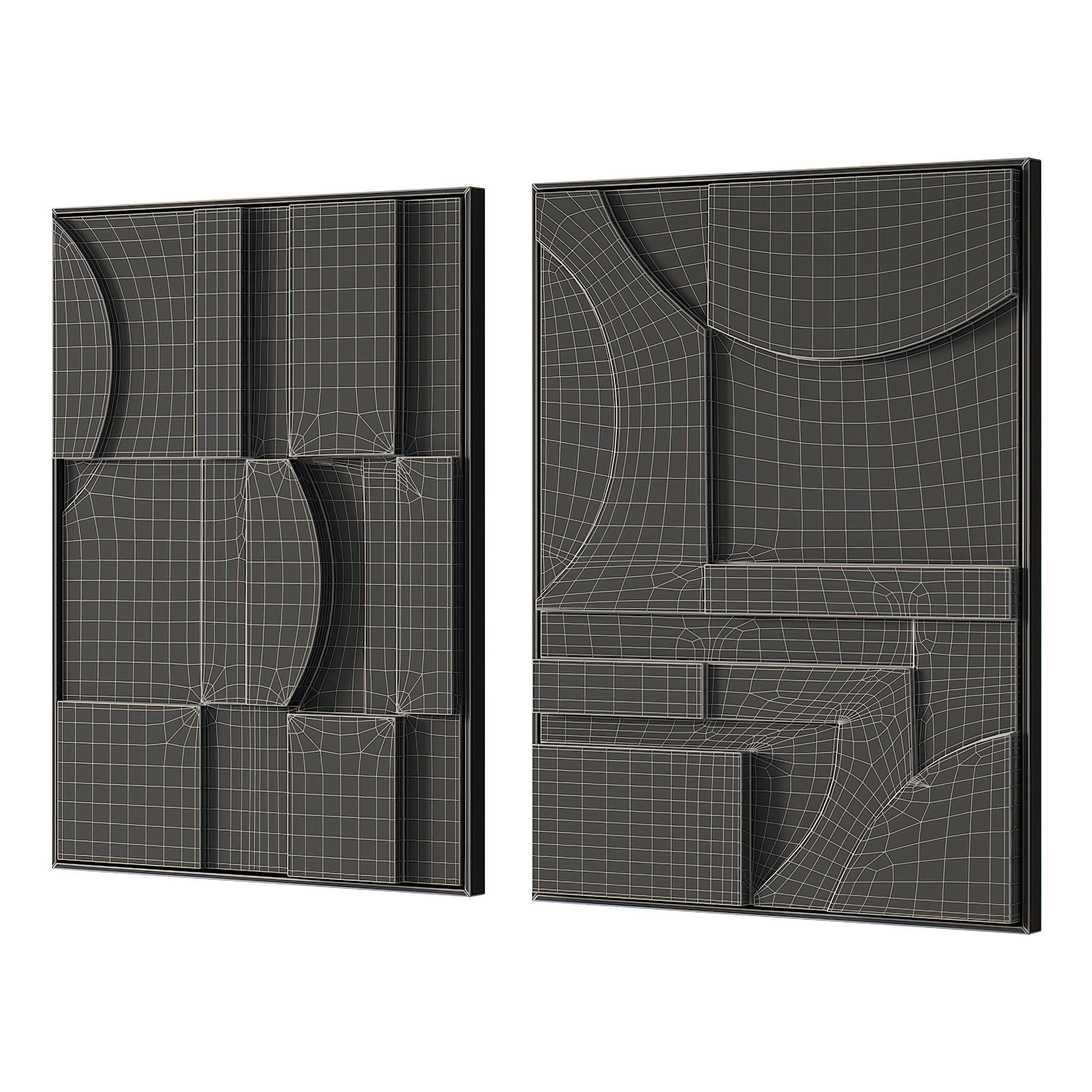 297 frame artwork 07 relief wall art by iola studio 01 3D model_8