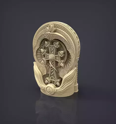 Figurine of Armenian khachkar 3D print model