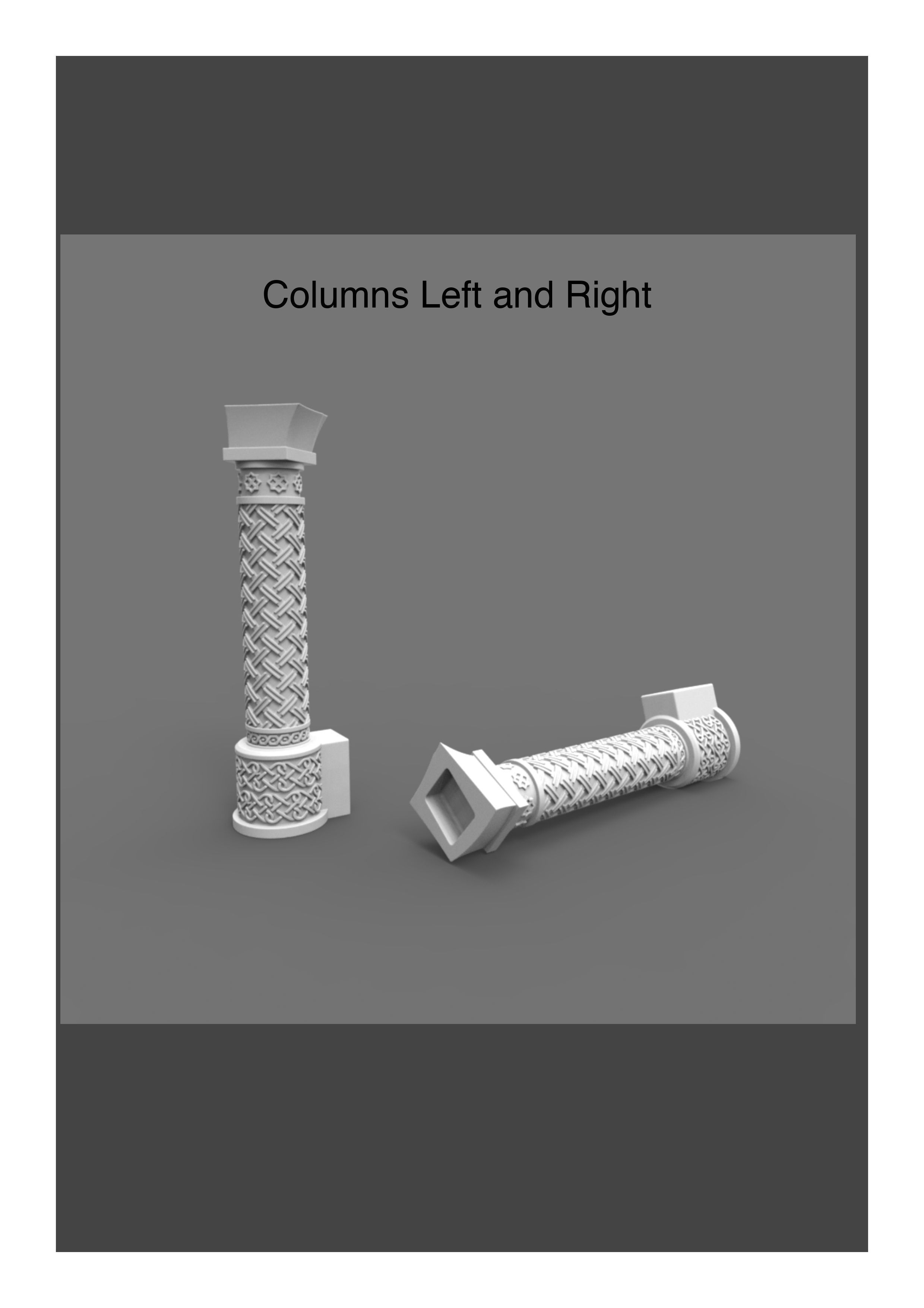 Figurine of Armenian khachkar 3D print model_32