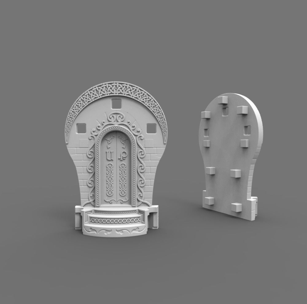Figurine of Armenian khachkar 3D print model_6