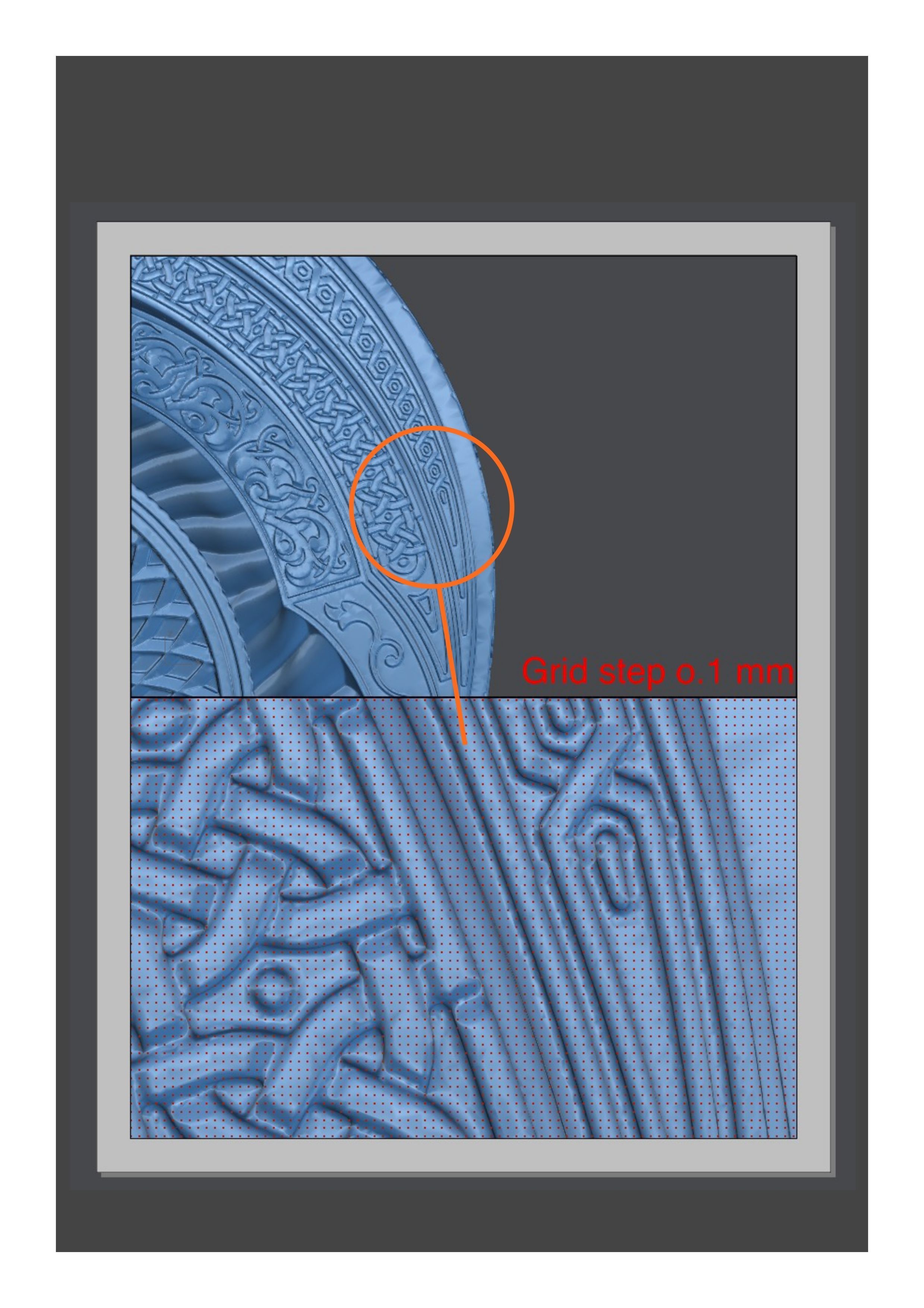 Figurine of Armenian khachkar 3D print model_43