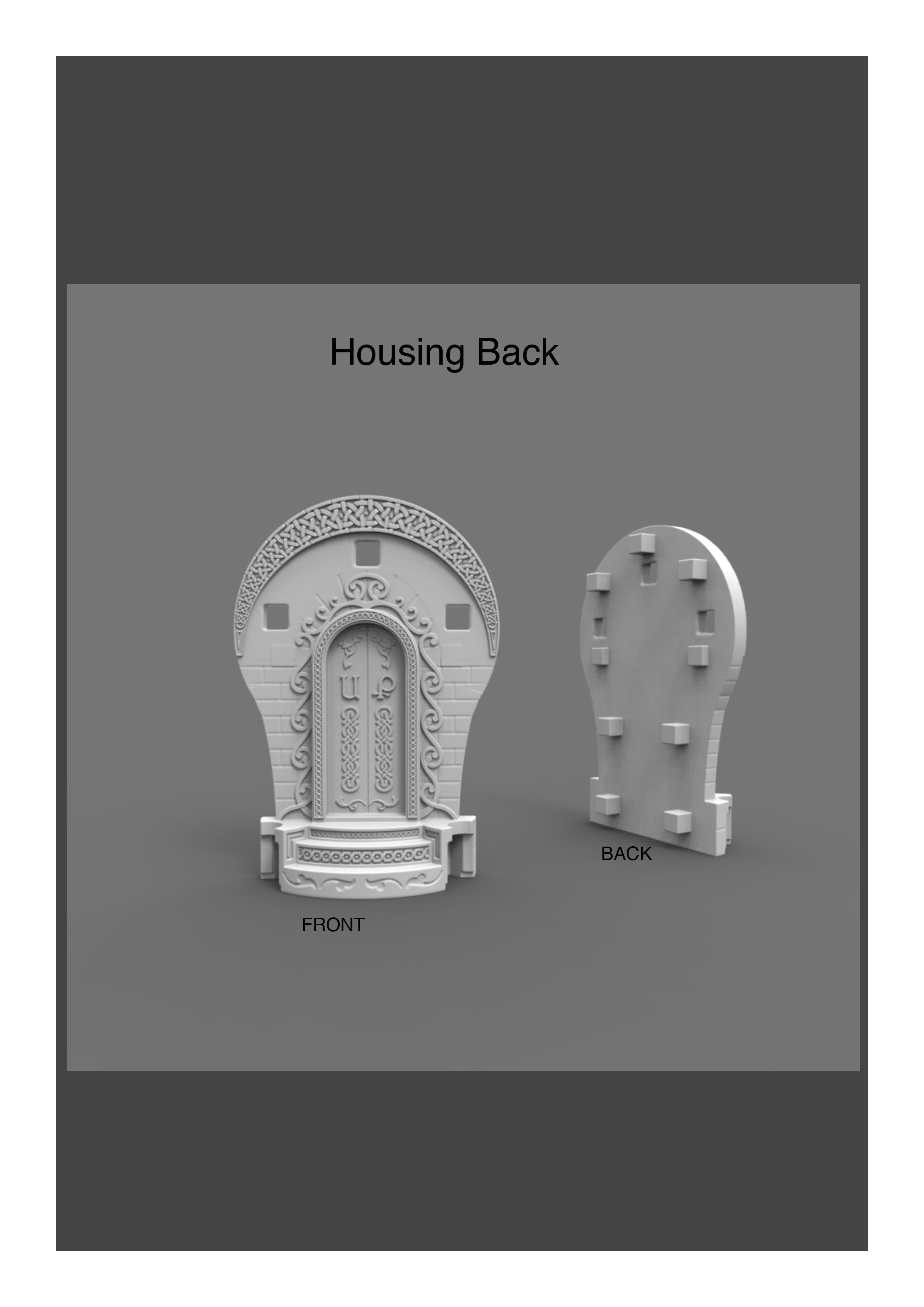 Figurine of Armenian khachkar 3D print model_25
