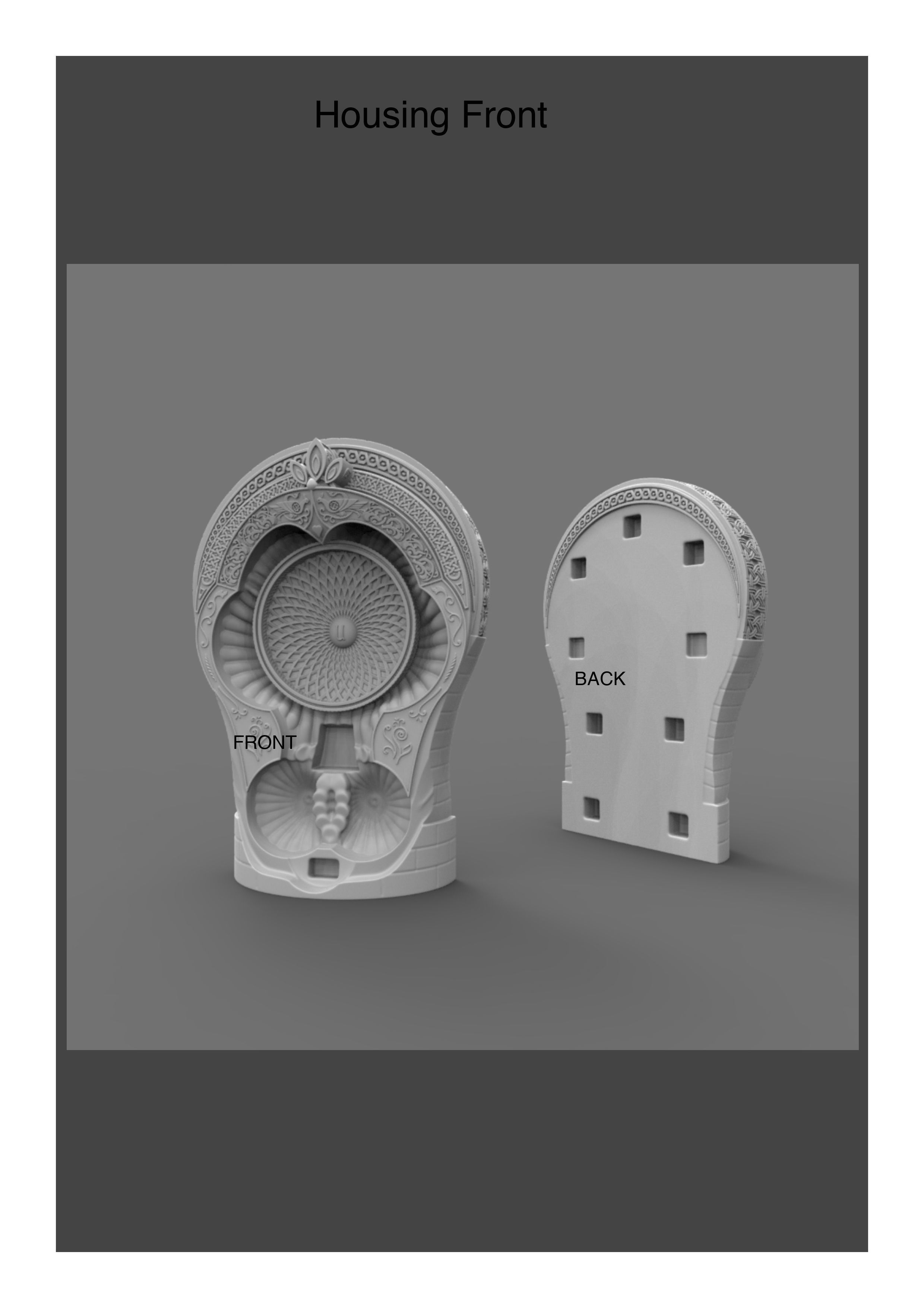Figurine of Armenian khachkar 3D print model_22