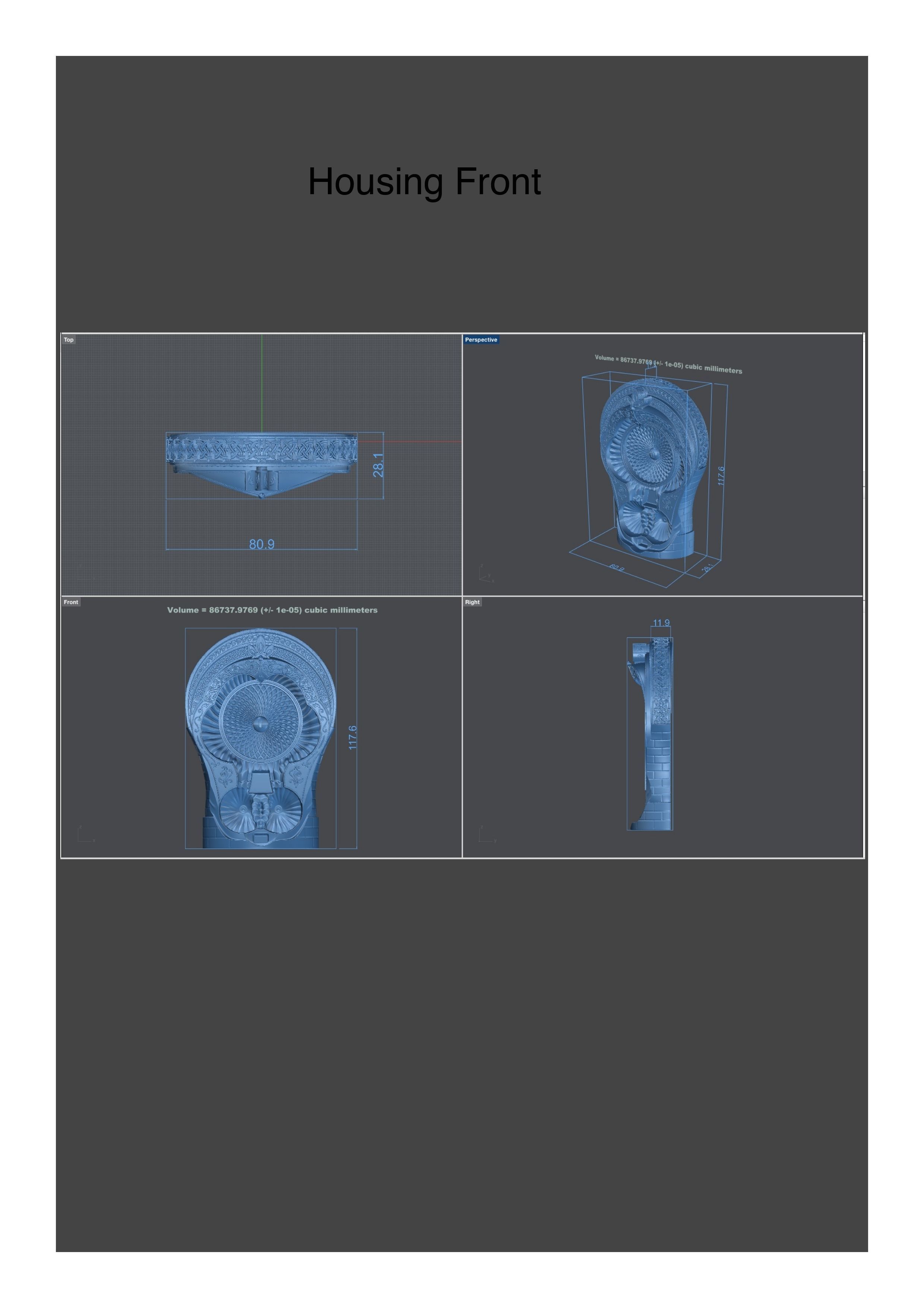 Figurine of Armenian khachkar 3D print model_24