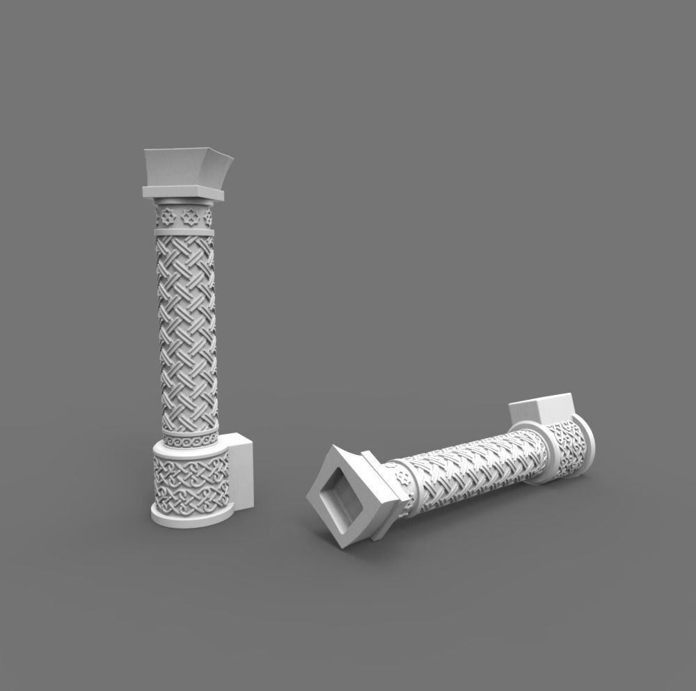 Figurine of Armenian khachkar 3D print model_9